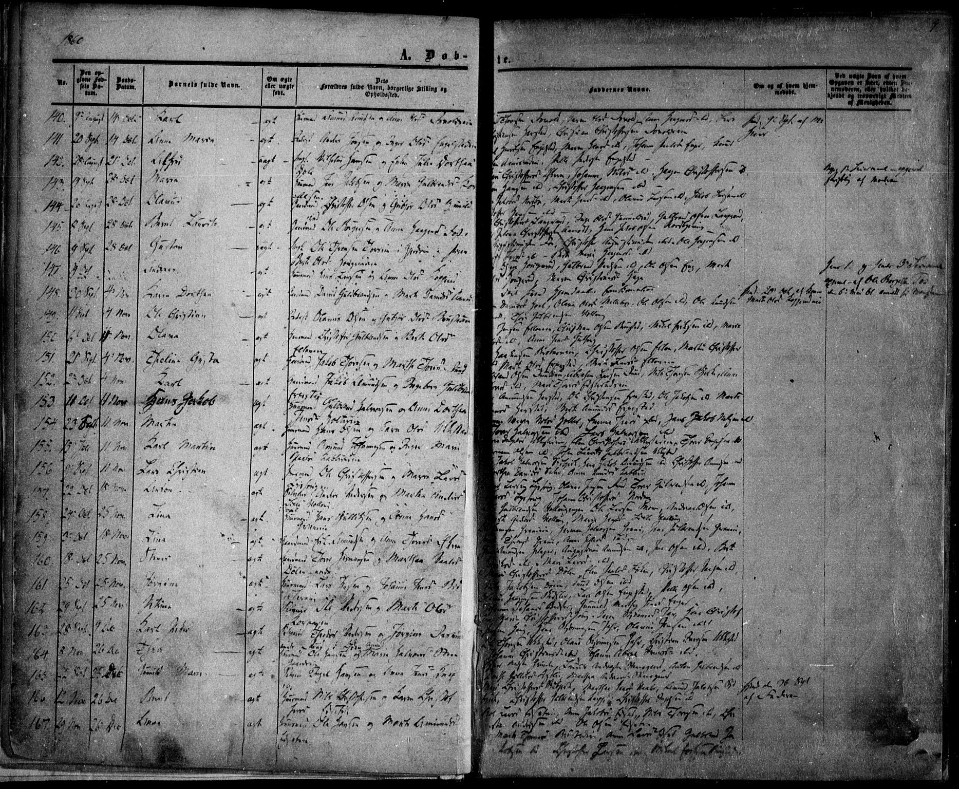 Nannestad prestekontor Kirkebøker, SAO/A-10414a/F/Fa/L0012: Parish register (official) no. I 12, 1860-1872, p. 7