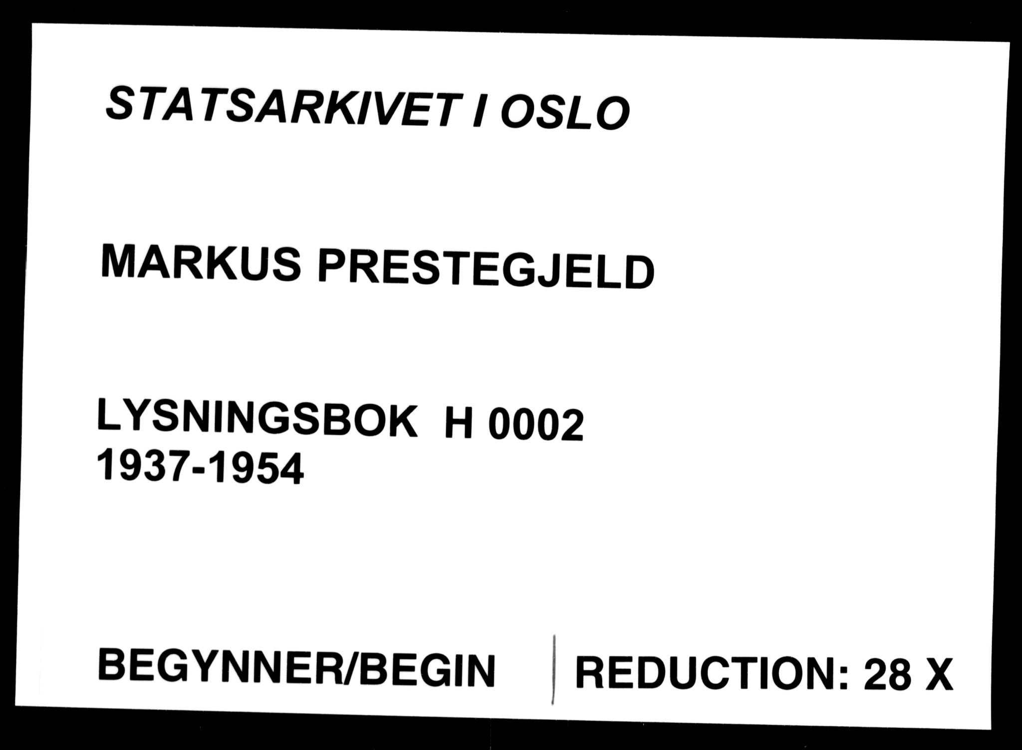 Markus prestekontor Kirkebøker, SAO/A-10830/H/L0002: Banns register no. 2, 1937-1954