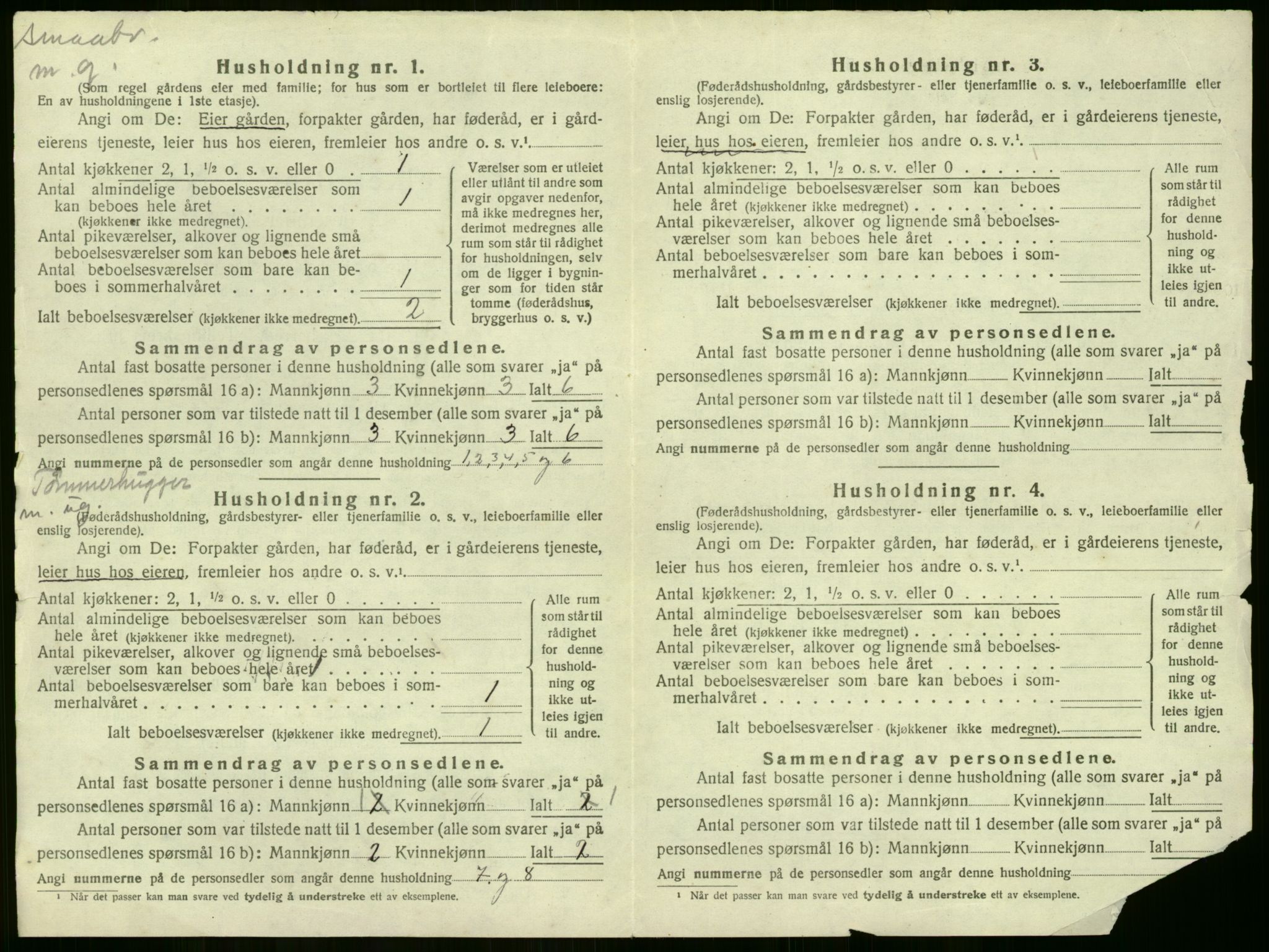 SAKO, 1920 census for Øvre Sandsvær, 1920, p. 911