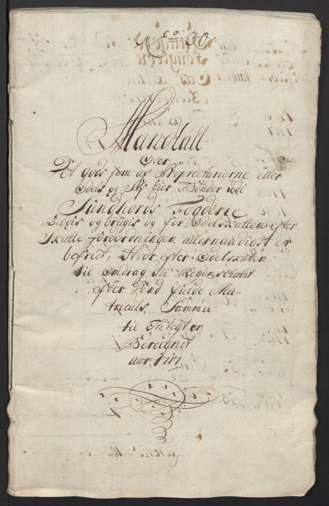 Rentekammeret inntil 1814, Reviderte regnskaper, Fogderegnskap, AV/RA-EA-4092/R48/L2994: Fogderegnskap Sunnhordland og Hardanger, 1717, p. 233