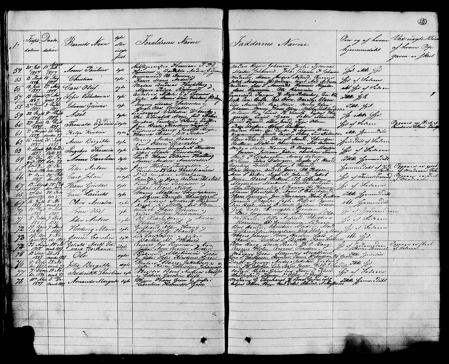 Stavern kirkebøker, AV/SAKO-A-318/G/Ga/L0002: Parish register (copy) no. 2, 1839-1909, p. 23