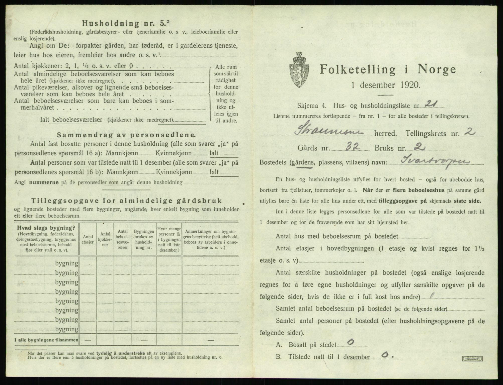 SAT, 1920 census for Straumsnes, 1920, p. 145