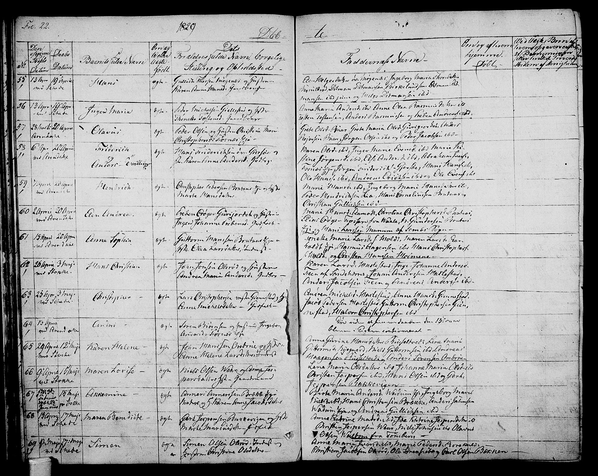 Stokke kirkebøker, SAKO/A-320/F/Fa/L0006: Parish register (official) no. I 6, 1826-1843, p. 22