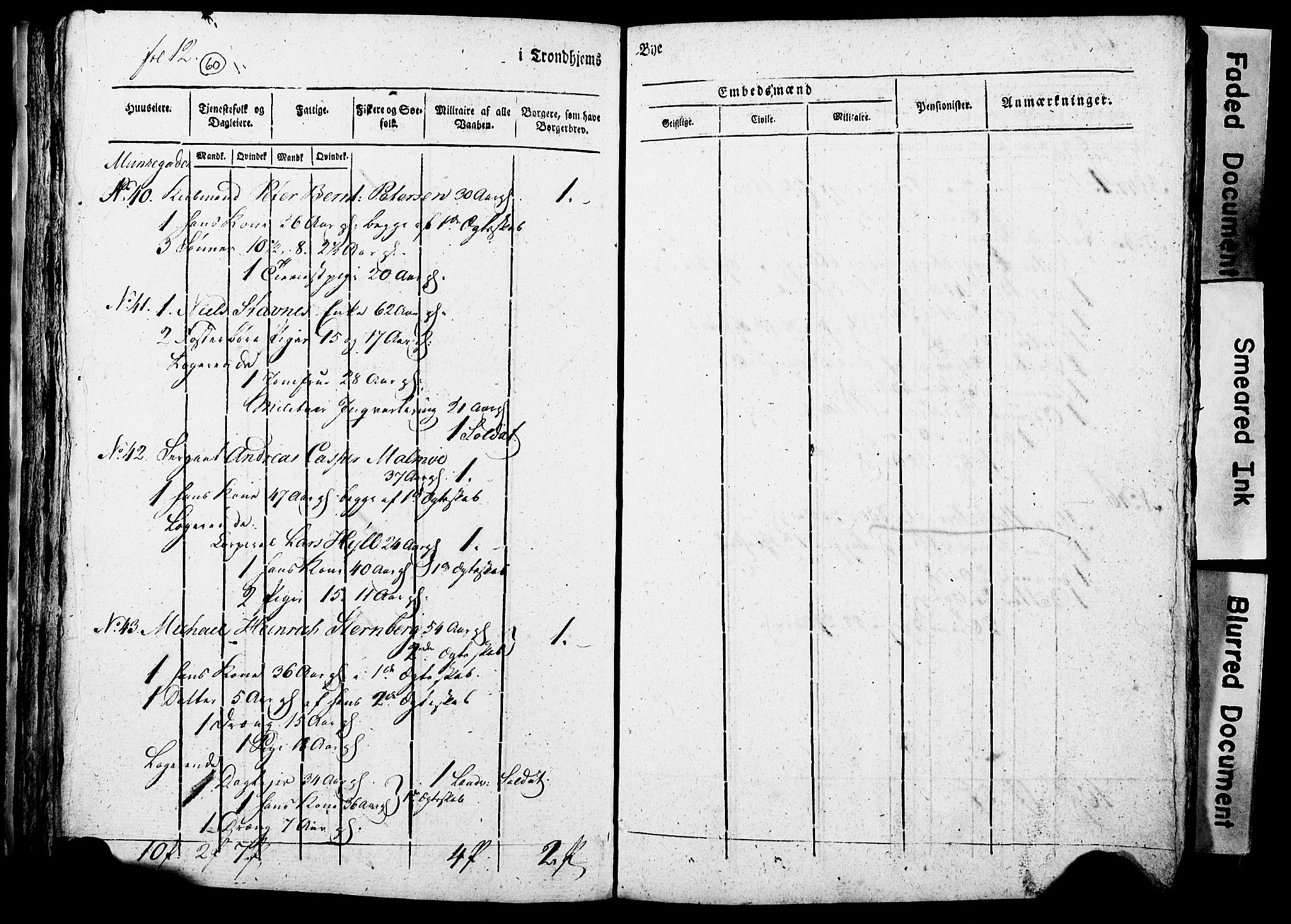 RA, Census 1815 for Trondheim, 1815, p. 261