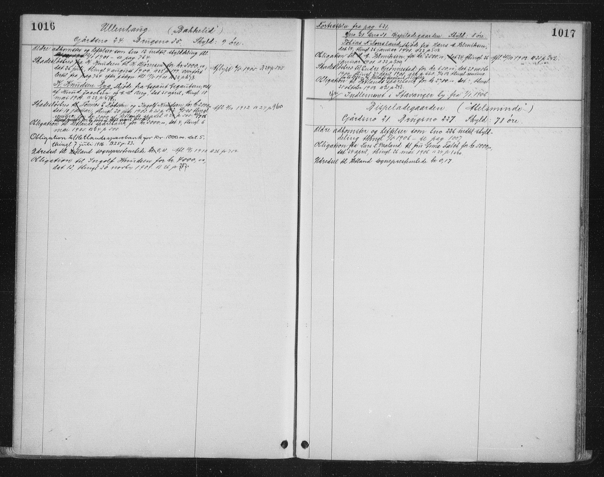 Jæren sorenskriveri, SAST/A-100310/01/4/41/41ABB/L0001: Mortgage register no. 41 ABB1, 1898, p. 1016-1017