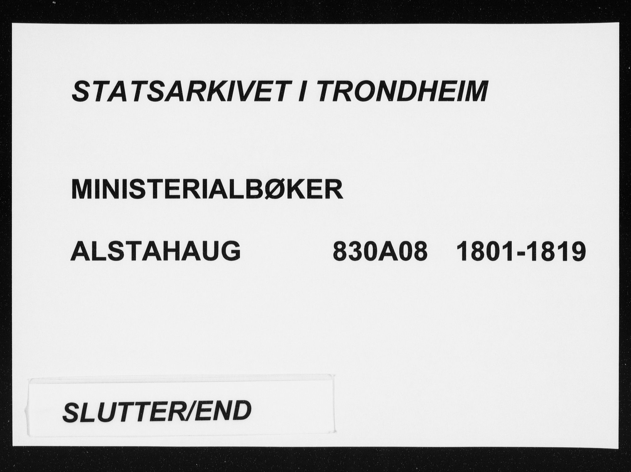 Ministerialprotokoller, klokkerbøker og fødselsregistre - Nordland, SAT/A-1459/830/L0444: Parish register (official) no. 830A08, 1801-1819