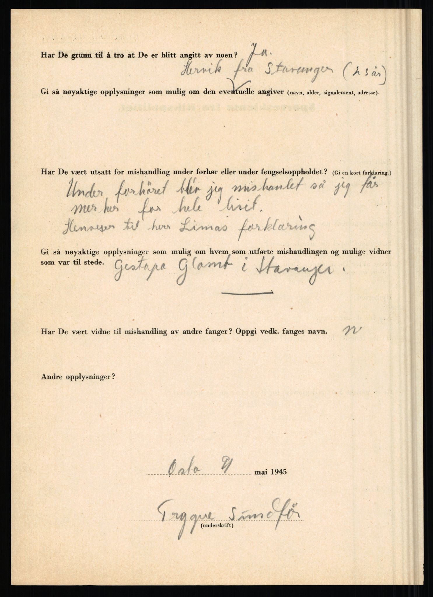 Rikspolitisjefen, AV/RA-S-1560/L/L0016: Sti, Lauritz - Tettum, Karl August, 1940-1945, p. 364