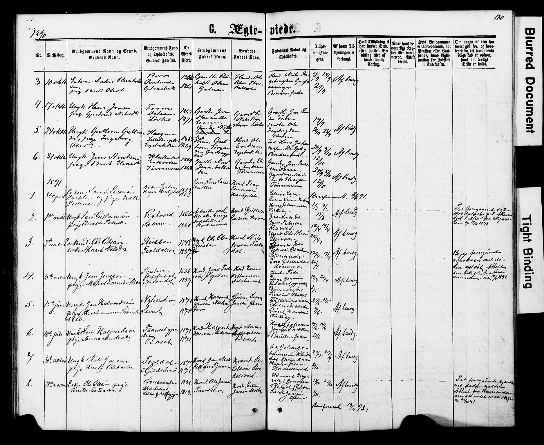 Ministerialprotokoller, klokkerbøker og fødselsregistre - Nord-Trøndelag, SAT/A-1458/706/L0049: Parish register (copy) no. 706C01, 1864-1895, p. 180