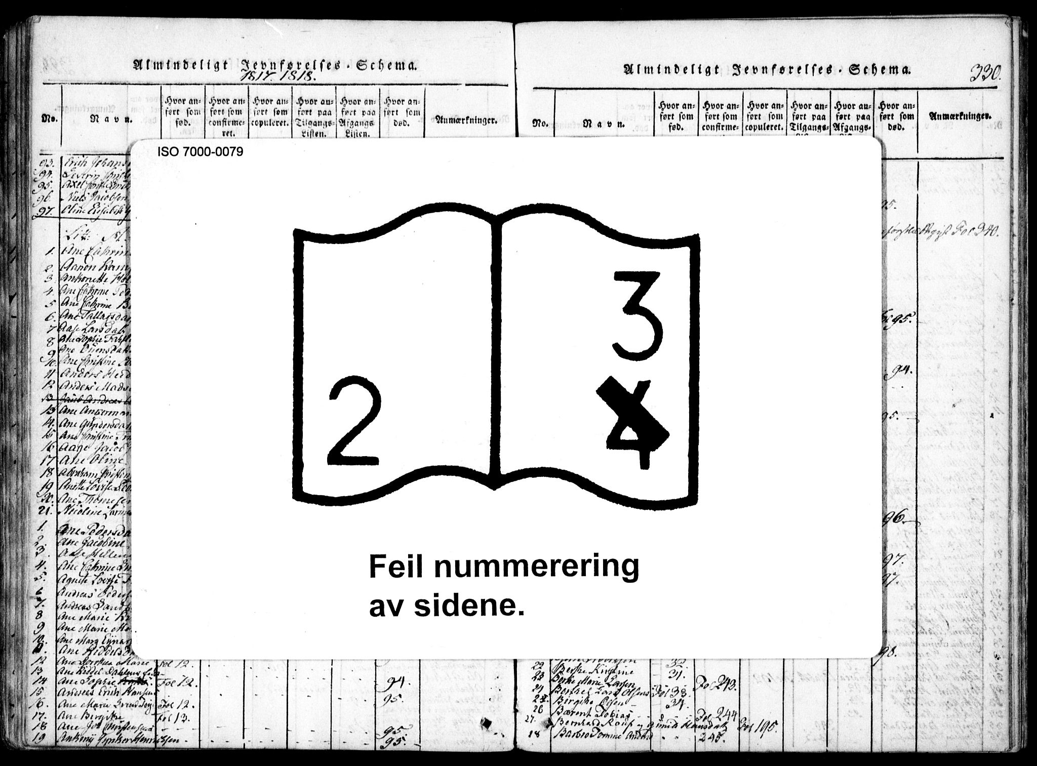 Arendal sokneprestkontor, Trefoldighet, AV/SAK-1111-0040/F/Fa/L0004: Parish register (official) no. A 4, 1816-1839, p. 330