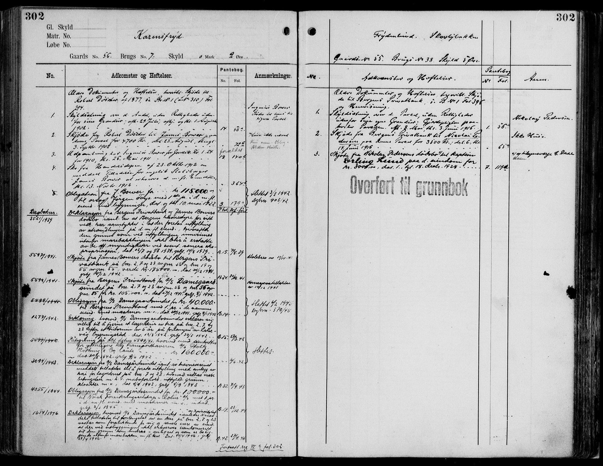 Midhordland sorenskriveri, AV/SAB-A-3001/1/G/Ga/Gab/L0114: Mortgage register no. II.A.b.114, p. 302