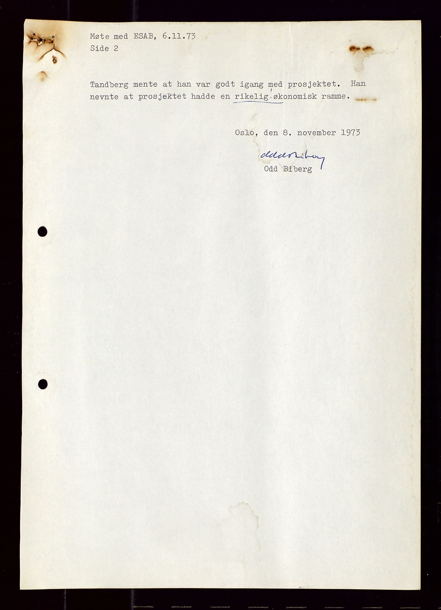 Industridepartementet, Oljekontoret, AV/SAST-A-101348/Di/L0001: DWP, møter juni - november, komiteemøter nr. 19 - 26, 1973-1974, p. 413