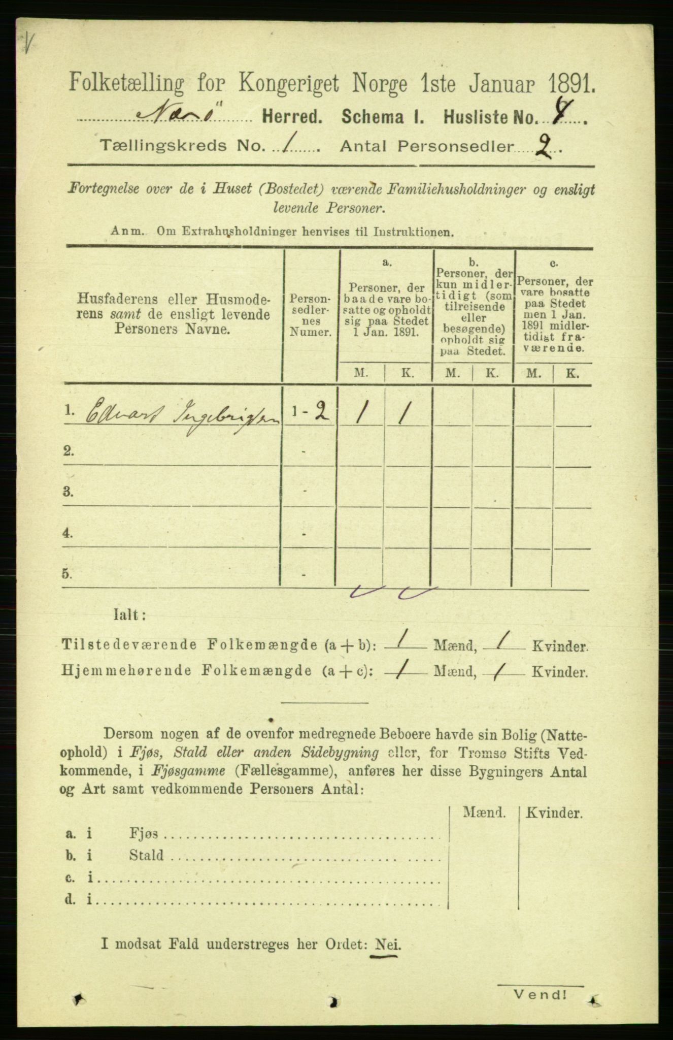 RA, 1891 census for 1751 Nærøy, 1891, p. 17