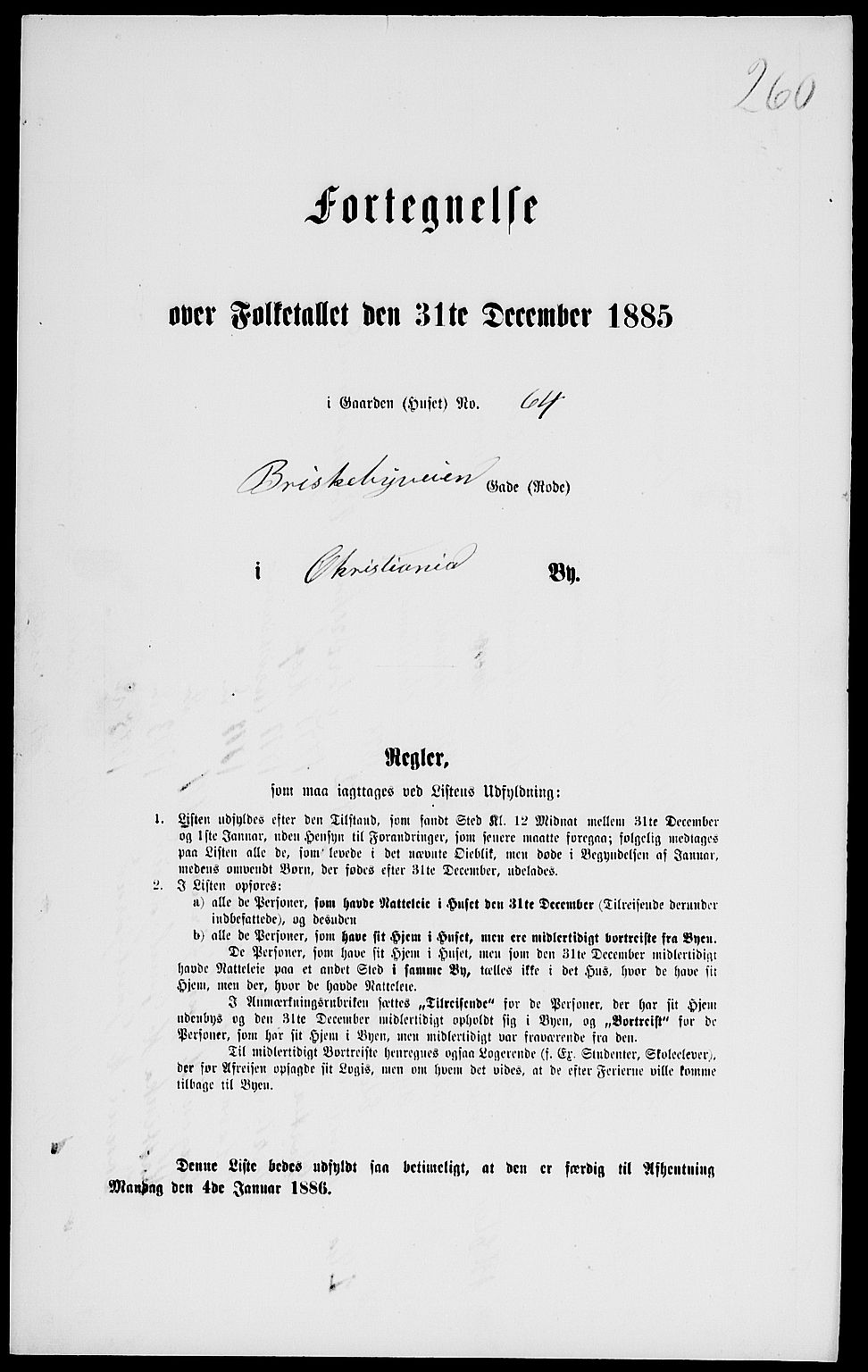 RA, 1885 census for 0301 Kristiania, 1885, p. 5330