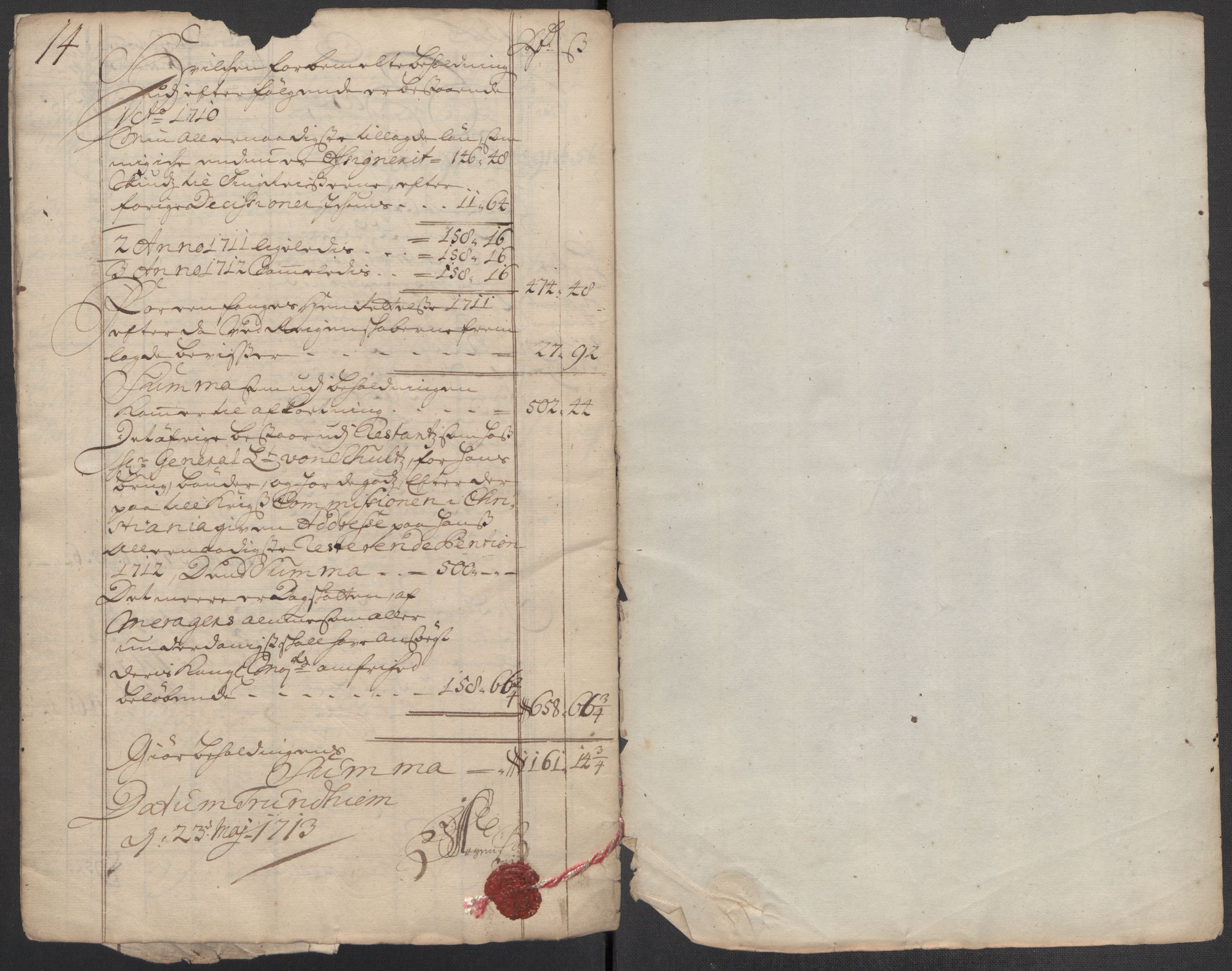 Rentekammeret inntil 1814, Reviderte regnskaper, Fogderegnskap, RA/EA-4092/R62/L4202: Fogderegnskap Stjørdal og Verdal, 1712, p. 12