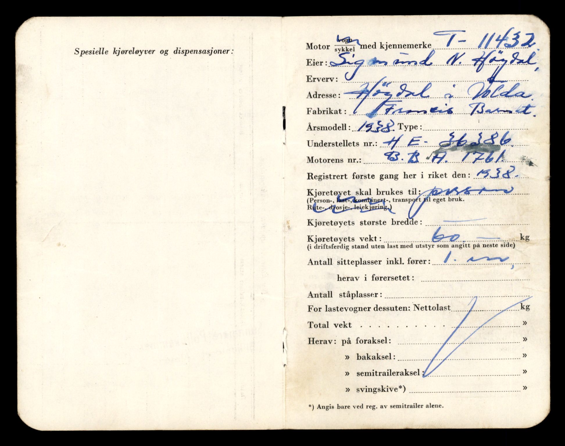 Møre og Romsdal vegkontor - Ålesund trafikkstasjon, AV/SAT-A-4099/F/Fe/L0029: Registreringskort for kjøretøy T 11430 - T 11619, 1927-1998, p. 47