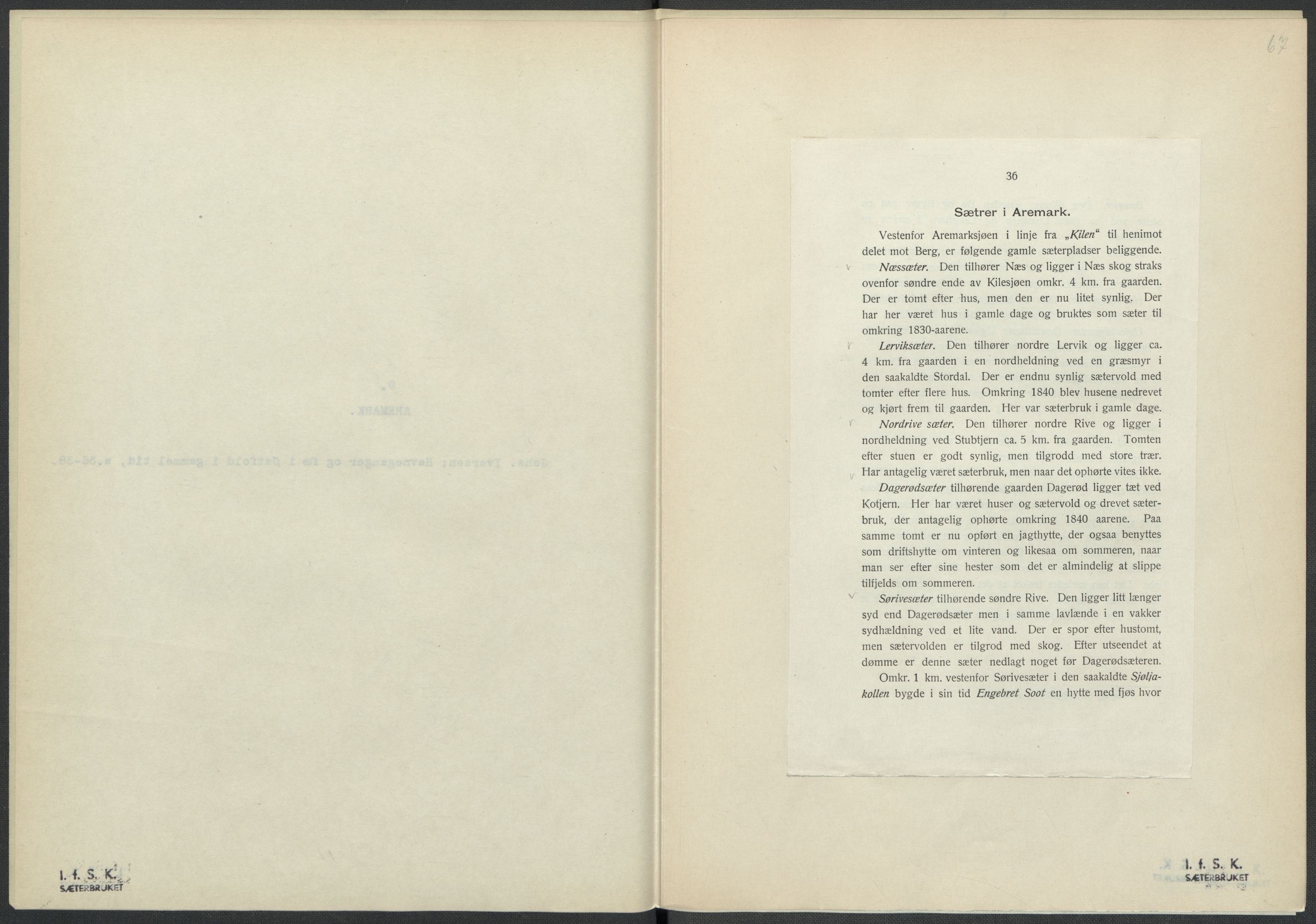 Instituttet for sammenlignende kulturforskning, AV/RA-PA-0424/F/Fc/L0002/0001: Eske B2: / Østfold (perm I), 1932-1935, p. 67