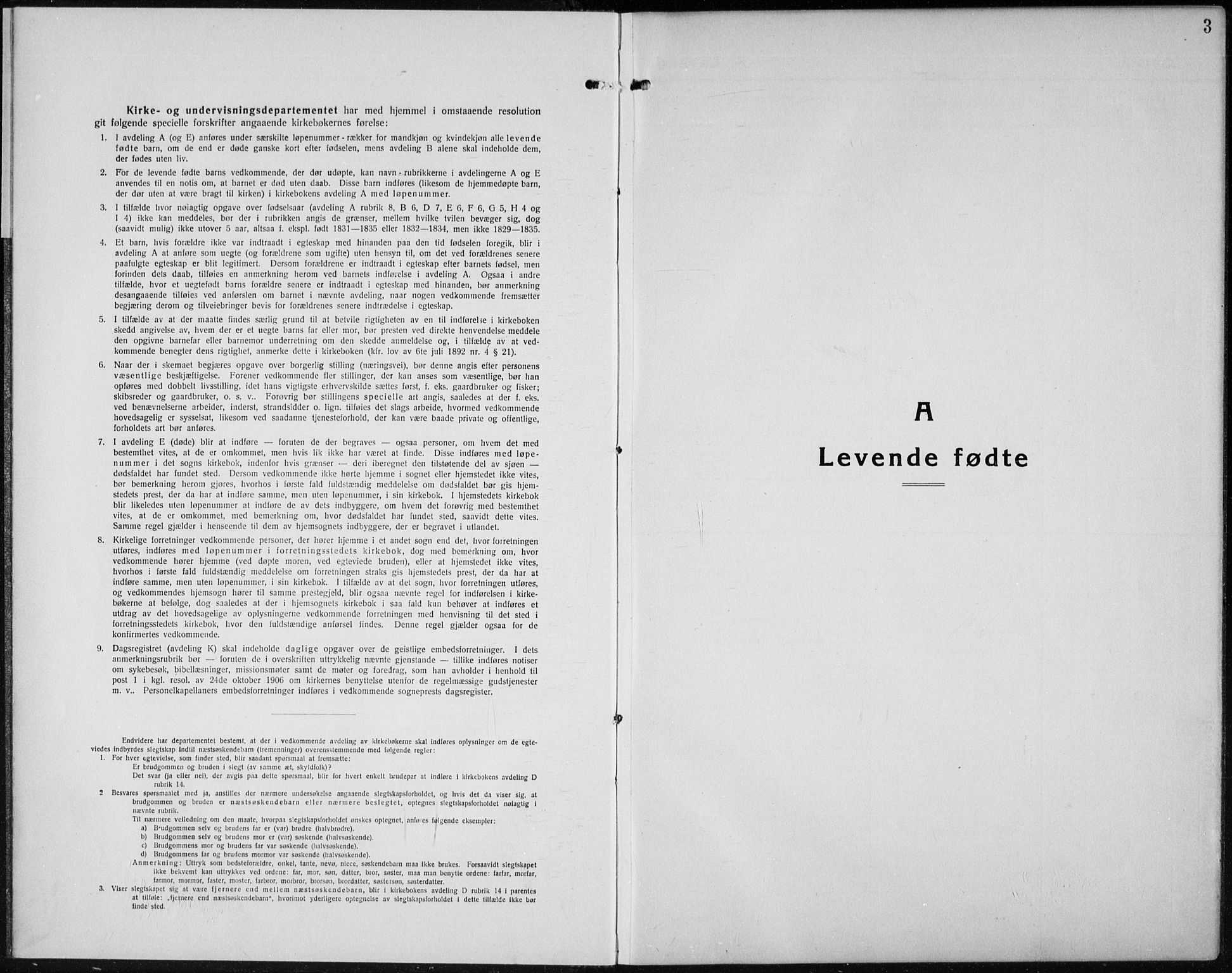 Åmot prestekontor, Hedmark, SAH/PREST-056/H/Ha/Hab/L0005: Parish register (copy) no. 5, 1921-1934, p. 3