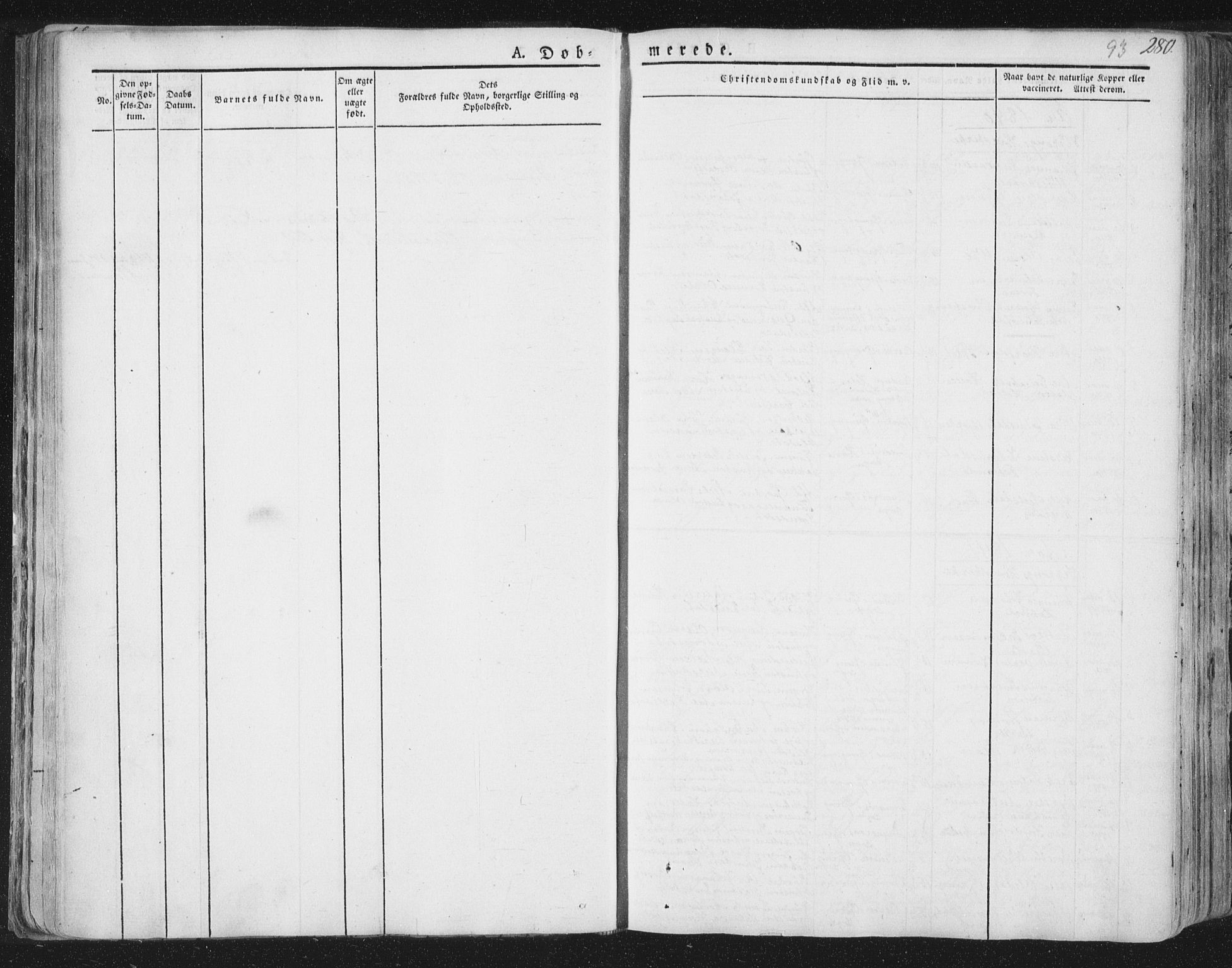 Ministerialprotokoller, klokkerbøker og fødselsregistre - Nord-Trøndelag, SAT/A-1458/758/L0513: Parish register (official) no. 758A02 /3, 1839-1868, p. 93
