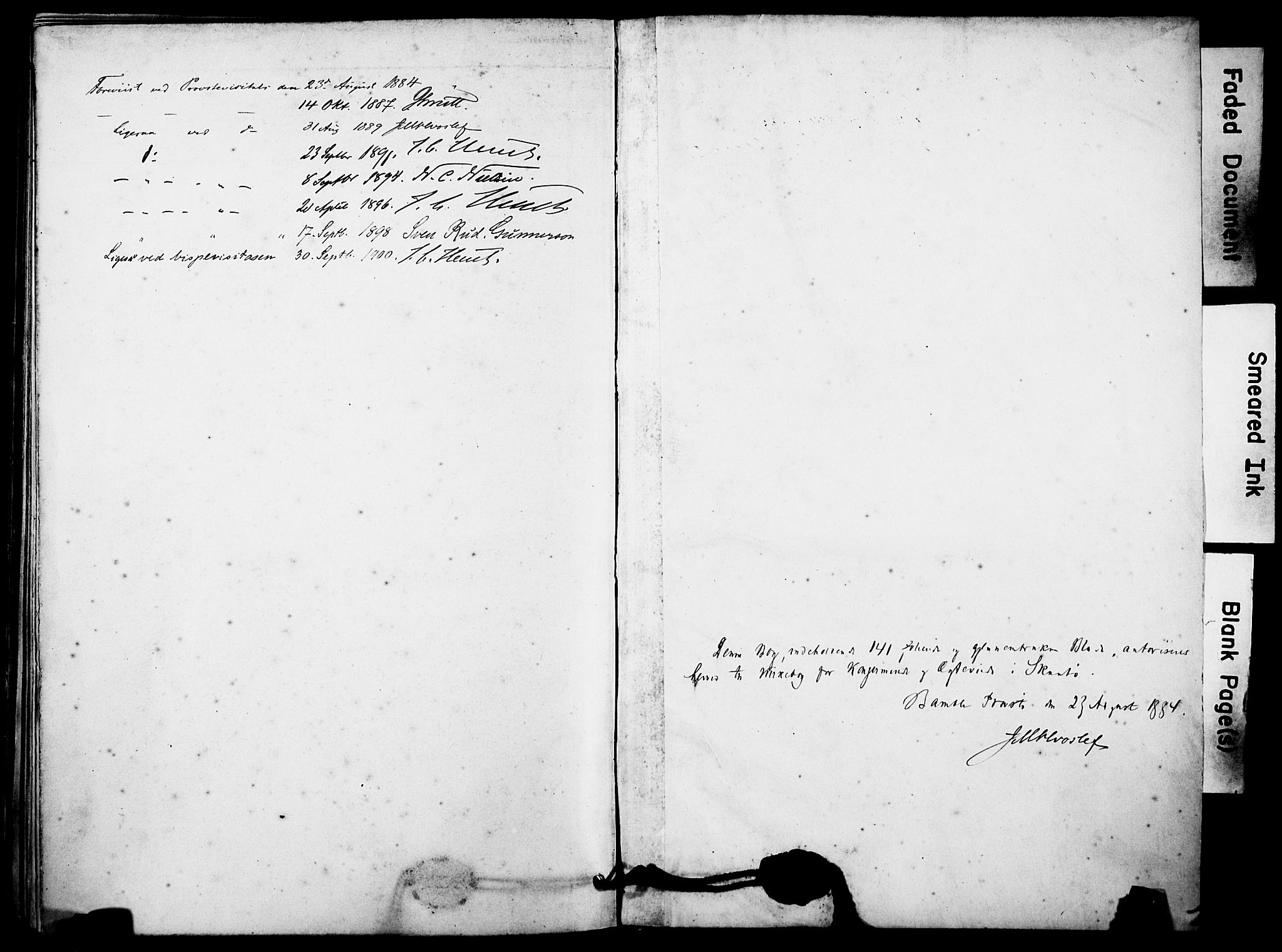 Skåtøy kirkebøker, SAKO/A-304/F/Fa/L0003: Parish register (official) no. I 3, 1884-1899