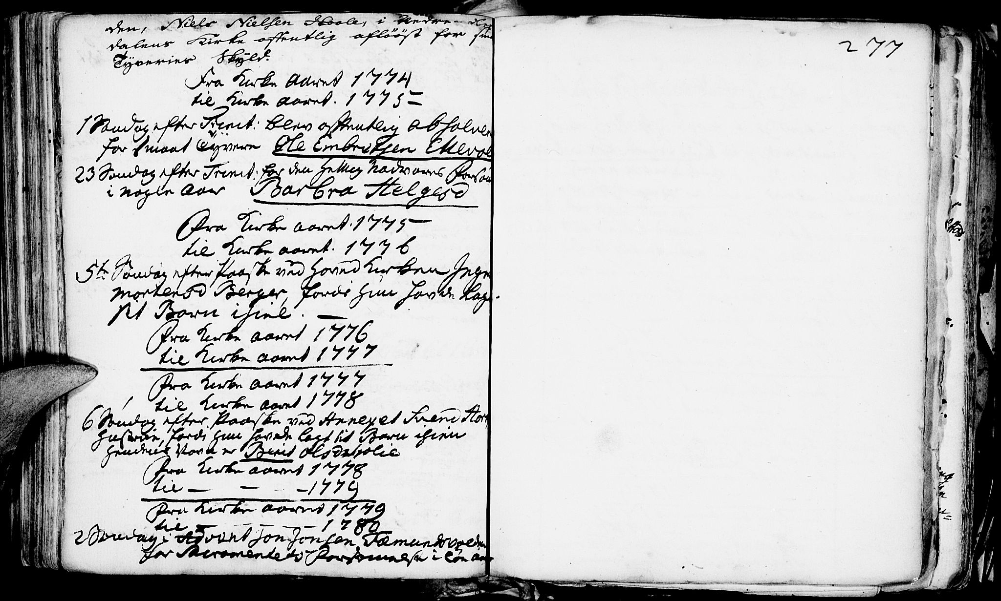 Rendalen prestekontor, SAH/PREST-054/H/Ha/Haa/L0001: Parish register (official) no. 1, 1733-1787, p. 277