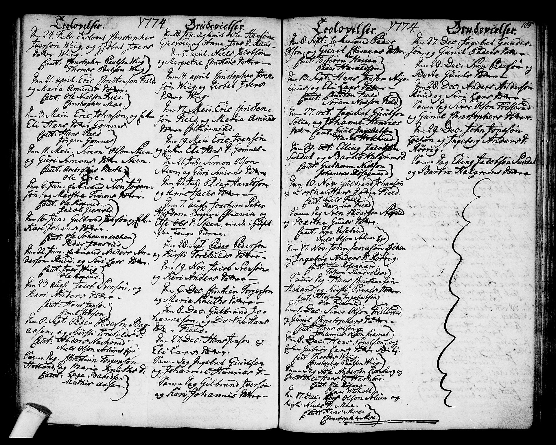 Hole kirkebøker, SAKO/A-228/F/Fa/L0002: Parish register (official) no. I 2, 1766-1814, p. 185