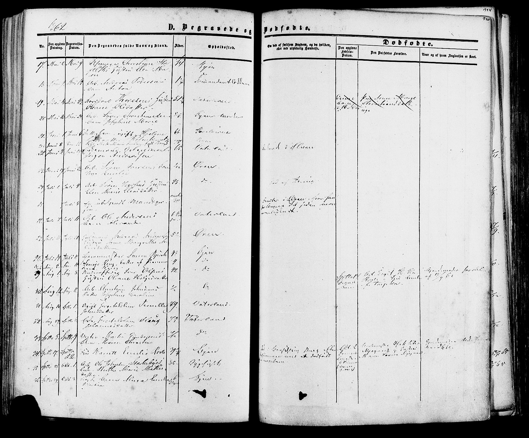 Fredrikstad prestekontor Kirkebøker, AV/SAO-A-11082/F/Fa/L0006: Parish register (official) no. 6, 1857-1878, p. 320