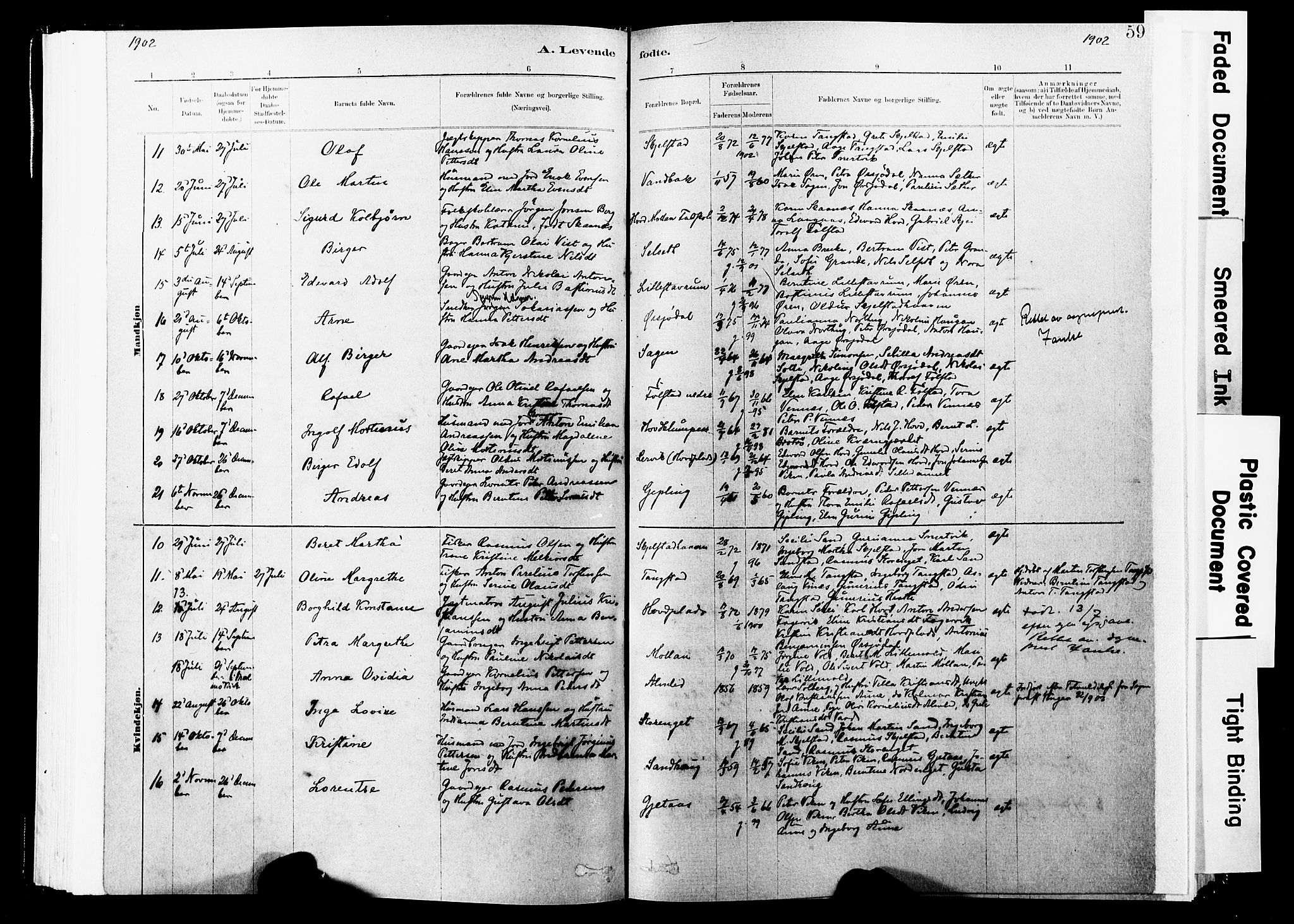 Ministerialprotokoller, klokkerbøker og fødselsregistre - Nord-Trøndelag, SAT/A-1458/744/L0420: Parish register (official) no. 744A04, 1882-1904, p. 59