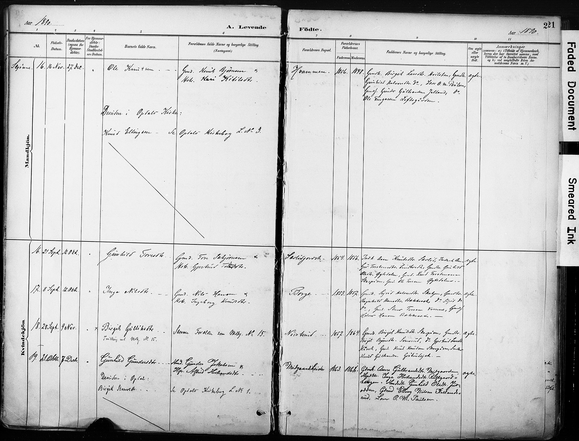 Nore kirkebøker, AV/SAKO-A-238/F/Fb/L0002: Parish register (official) no. II 2, 1886-1906, p. 20