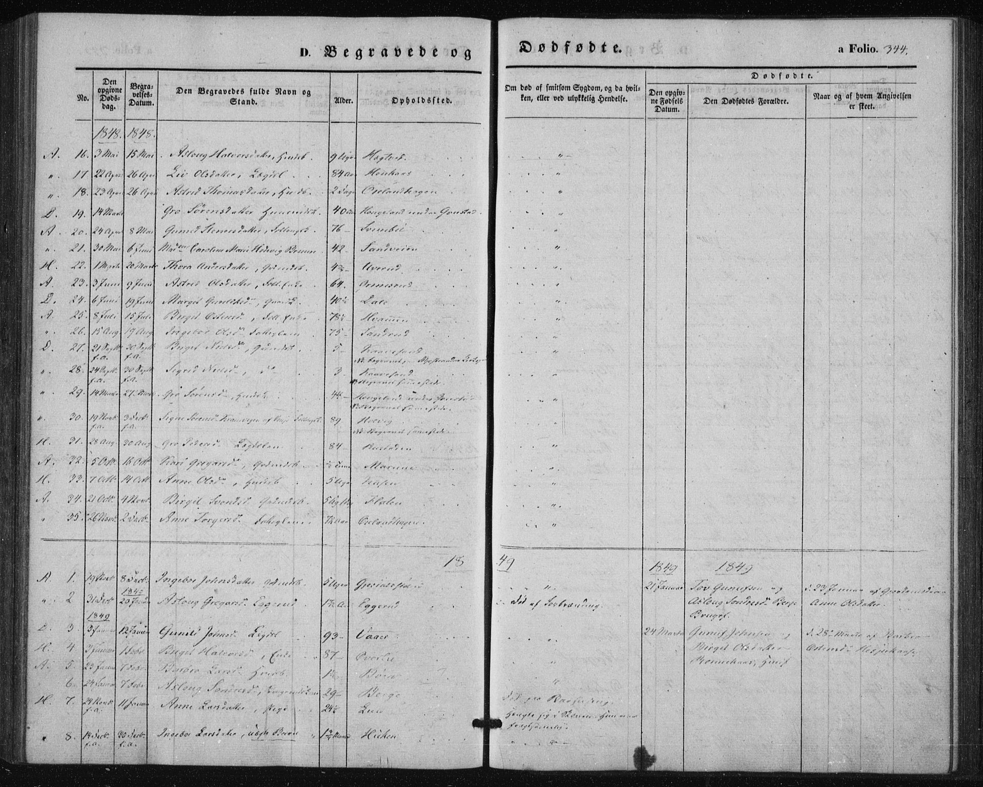 Tinn kirkebøker, SAKO/A-308/F/Fa/L0005: Parish register (official) no. I 5, 1844-1856, p. 344