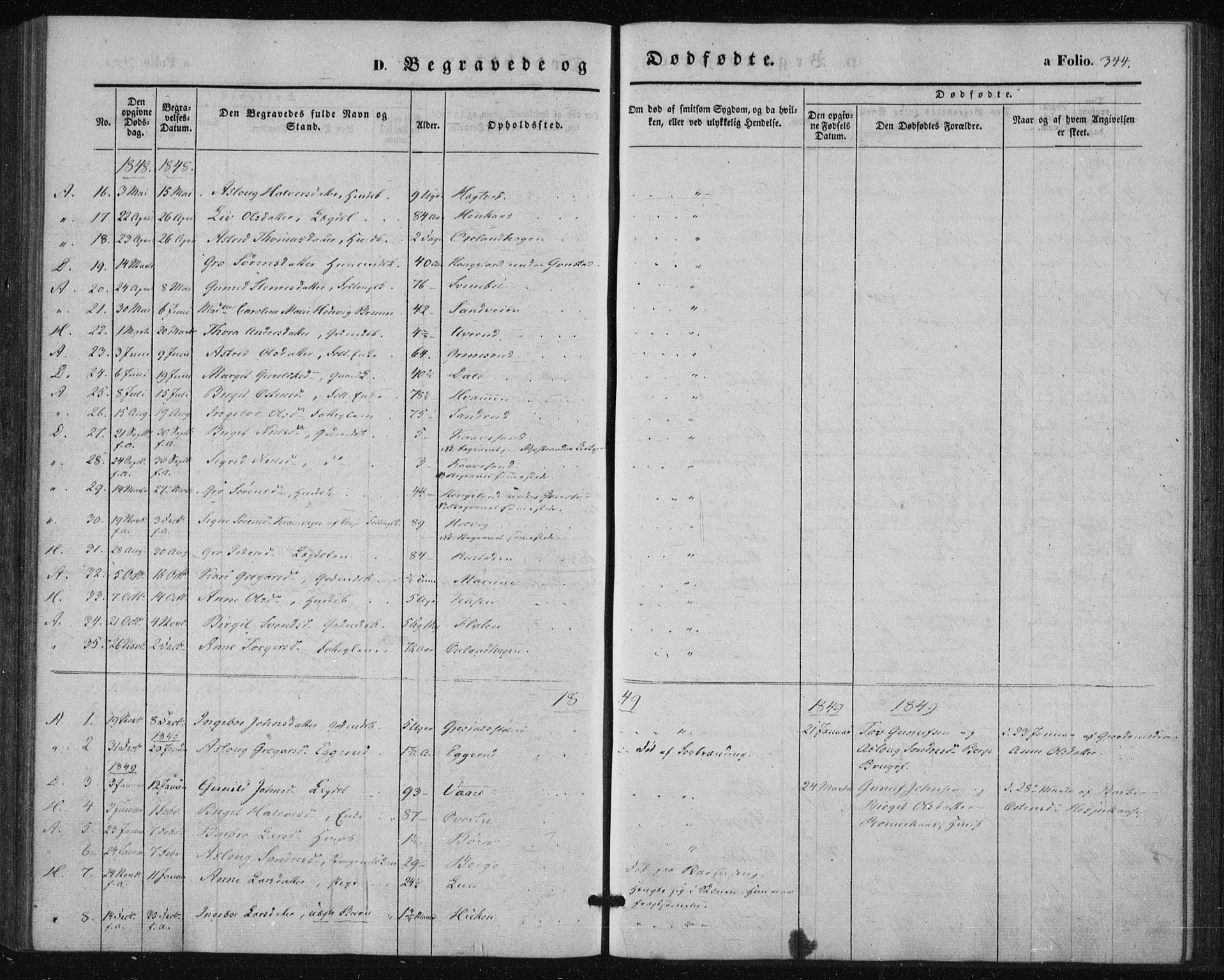 Tinn kirkebøker, AV/SAKO-A-308/F/Fa/L0005: Parish register (official) no. I 5, 1844-1856, p. 344