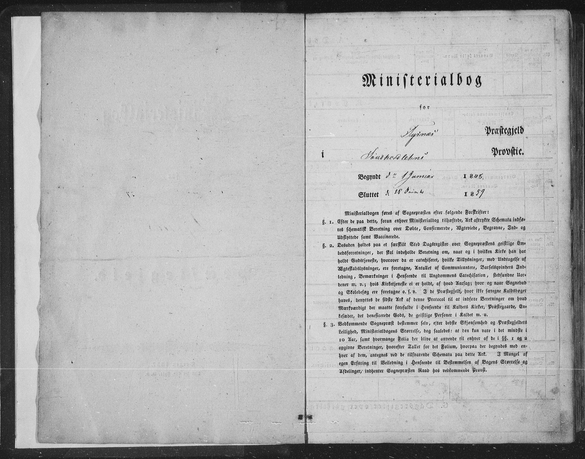 Tysnes sokneprestembete, AV/SAB-A-78601/H/Haa: Parish register (official) no. A 10, 1848-1859