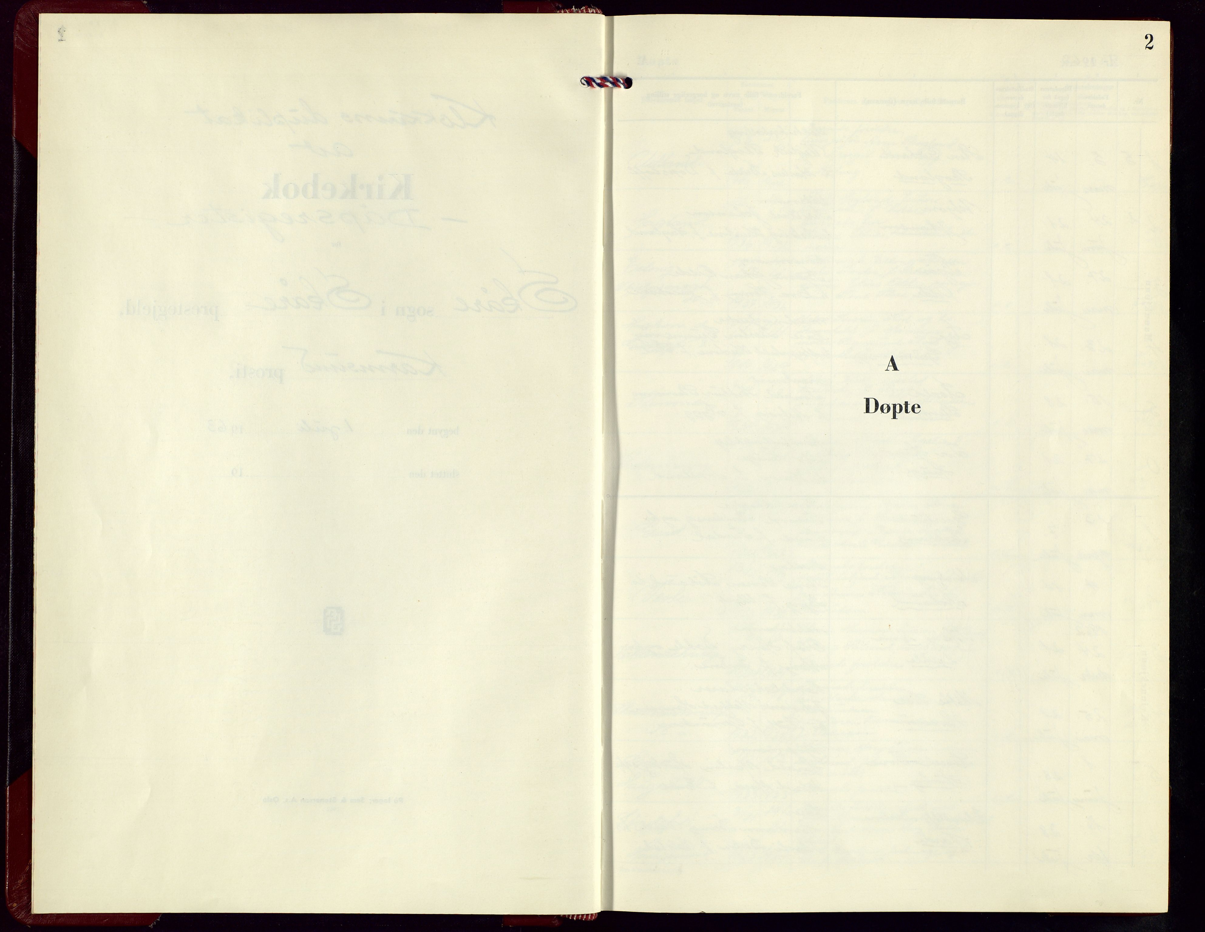 Skåre sokneprestkontor, SAST/A -101861/H/Ha/Hab/L0001: Parish register (copy) no. B 1, 1963-1977, p. 2