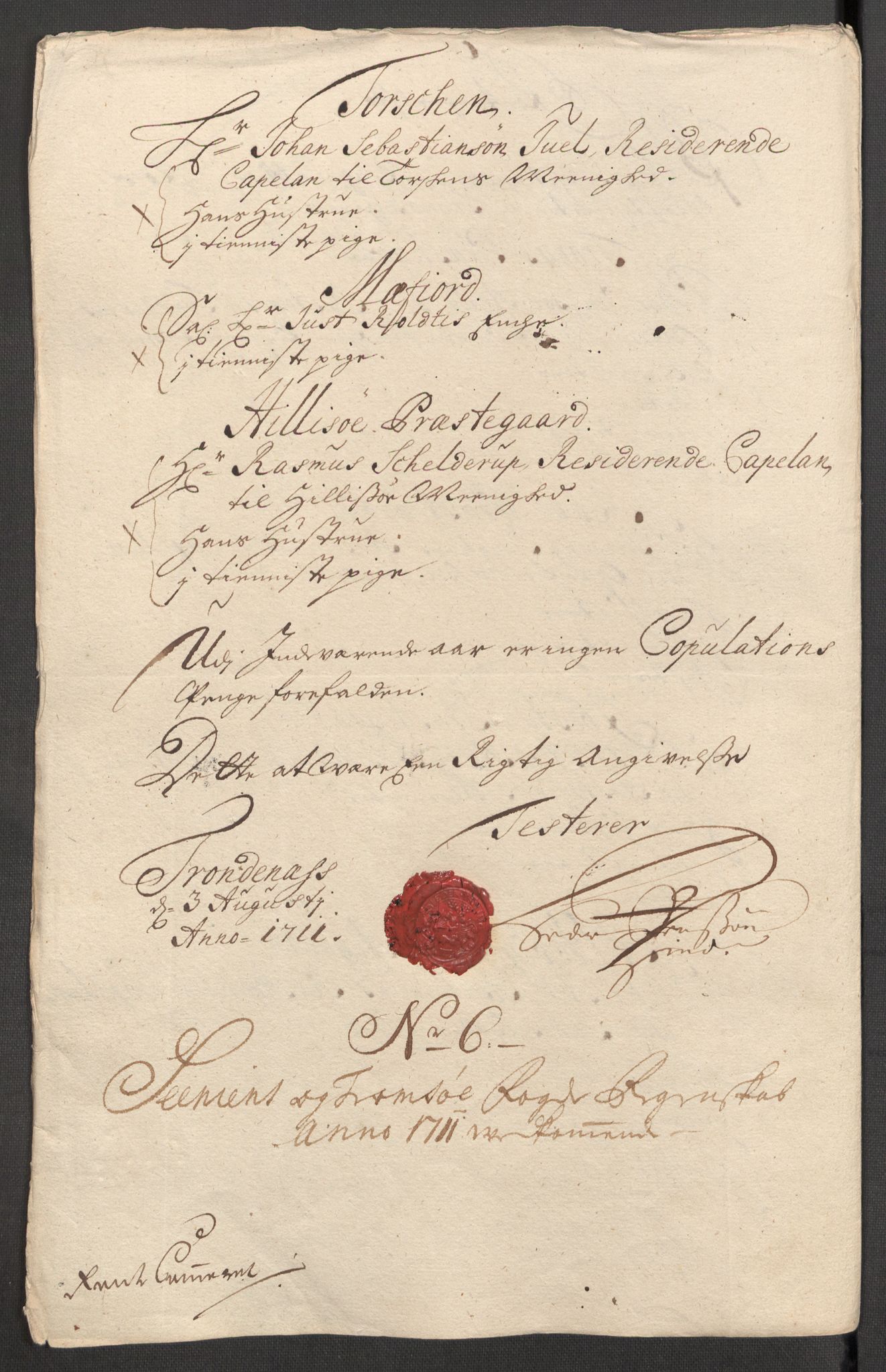 Rentekammeret inntil 1814, Reviderte regnskaper, Fogderegnskap, RA/EA-4092/R68/L4758: Fogderegnskap Senja og Troms, 1711-1712, p. 68