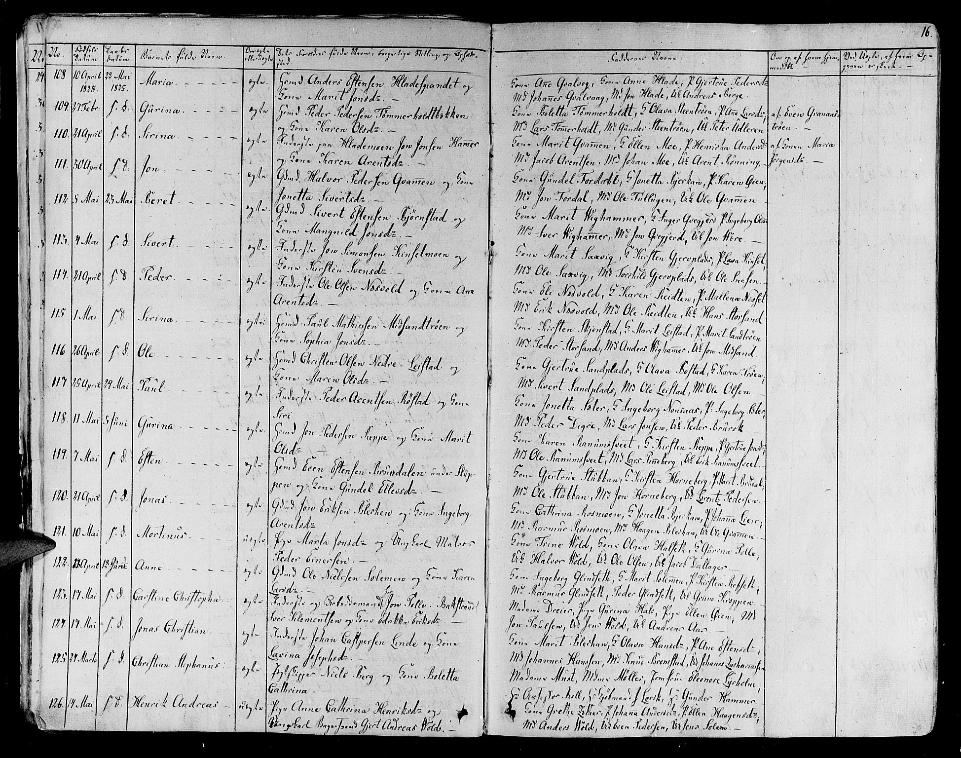 Ministerialprotokoller, klokkerbøker og fødselsregistre - Sør-Trøndelag, SAT/A-1456/606/L0286: Parish register (official) no. 606A04 /1, 1823-1840, p. 16