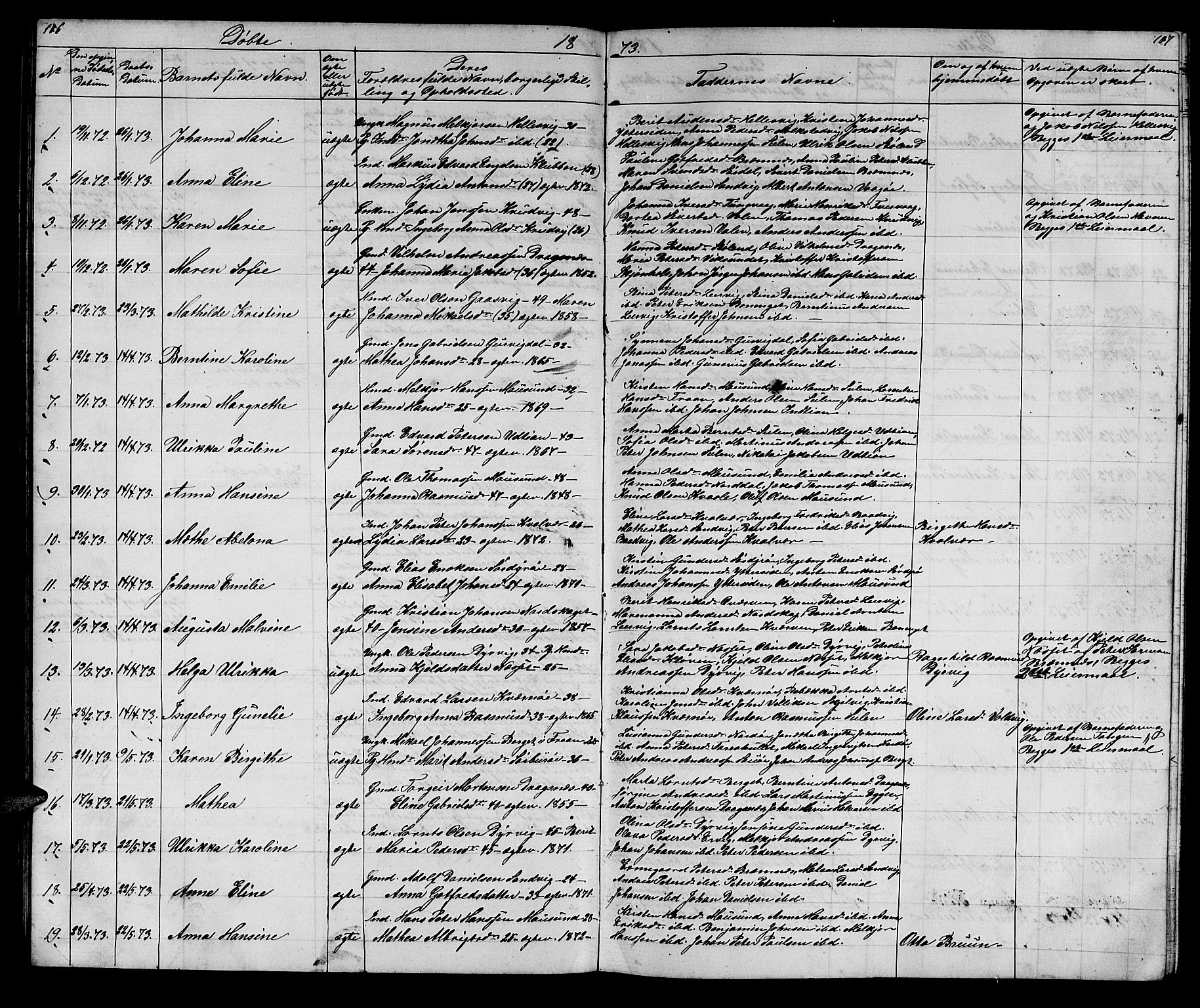 Ministerialprotokoller, klokkerbøker og fødselsregistre - Sør-Trøndelag, SAT/A-1456/640/L0583: Parish register (copy) no. 640C01, 1866-1877, p. 106-107