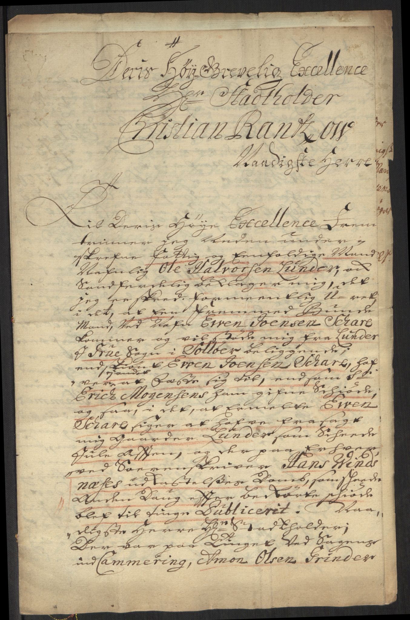 Stattholderembetet 1572-1771, AV/RA-EA-2870/Ef/L0107: Brev fra embetsmenn og andre, 1733-1734, p. 218