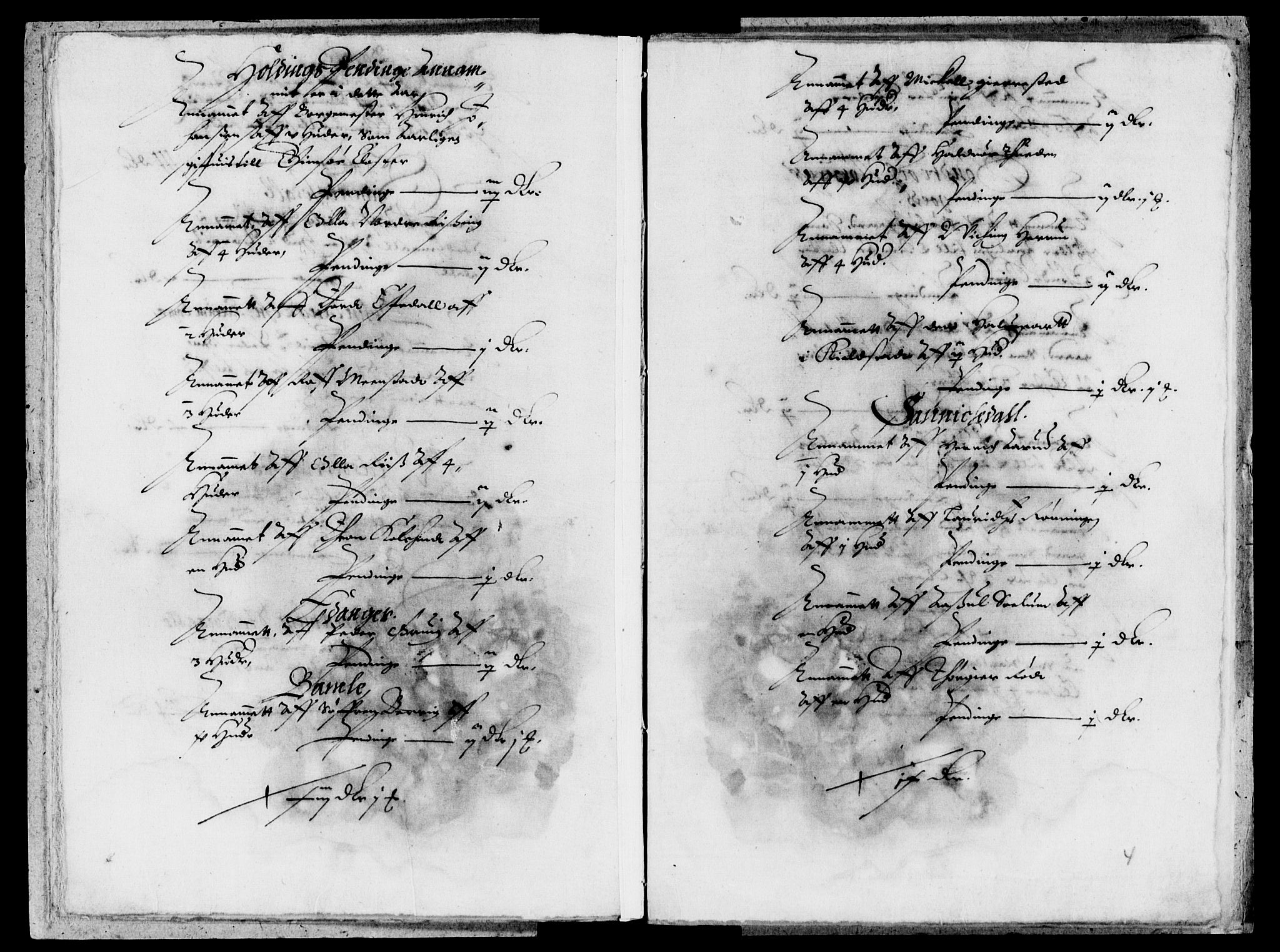 Rentekammeret inntil 1814, Reviderte regnskaper, Lensregnskaper, AV/RA-EA-5023/R/Rb/Rbp/L0016: Bratsberg len, 1632-1634