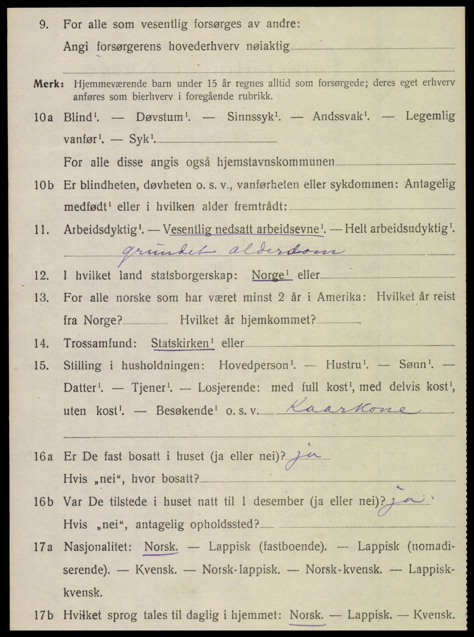 SAT, 1920 census for Vega, 1920, p. 3790