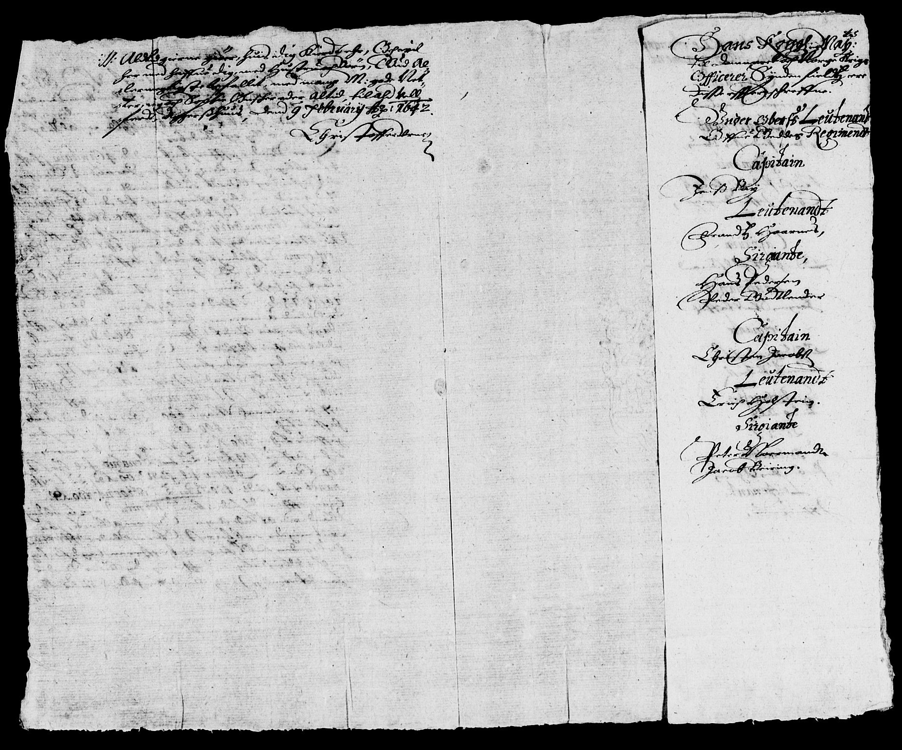 Rentekammeret inntil 1814, Reviderte regnskaper, Lensregnskaper, RA/EA-5023/R/Rb/Rbp/L0030: Bratsberg len, 1643-1645