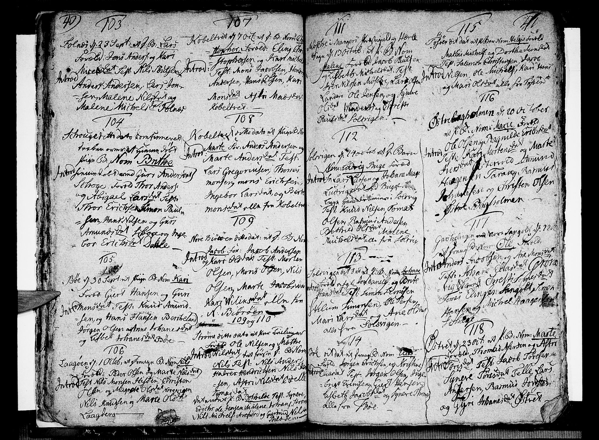 Sund sokneprestembete, SAB/A-99930: Parish register (official) no. A 6, 1787-1798, p. 40-41