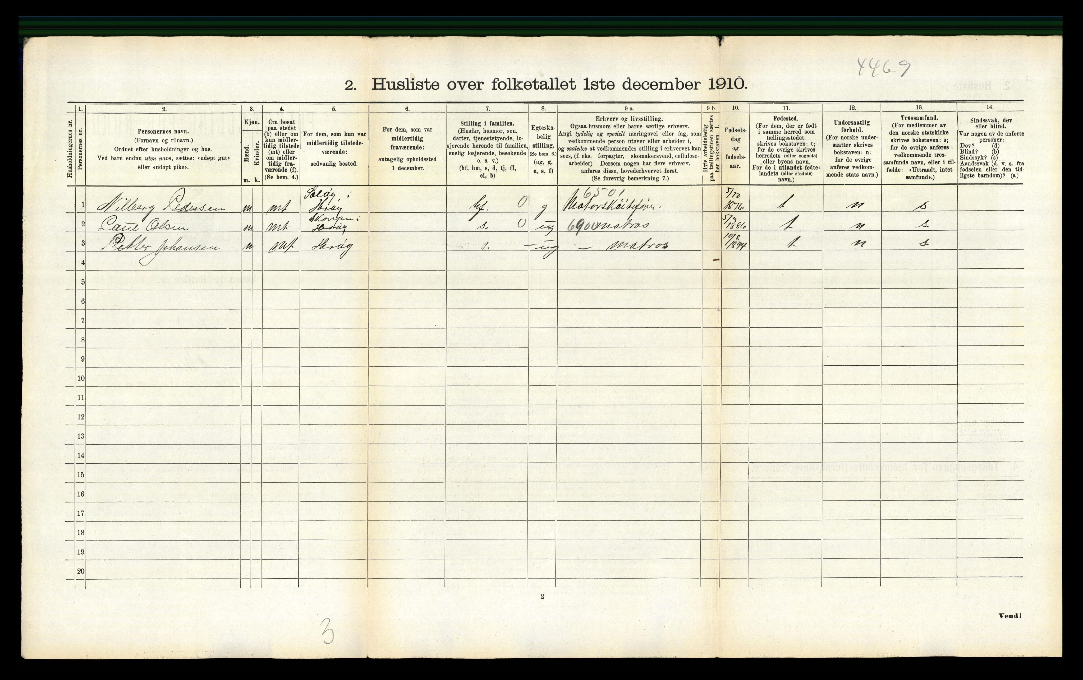 RA, 1910 census for Herøy, 1910, p. 1004