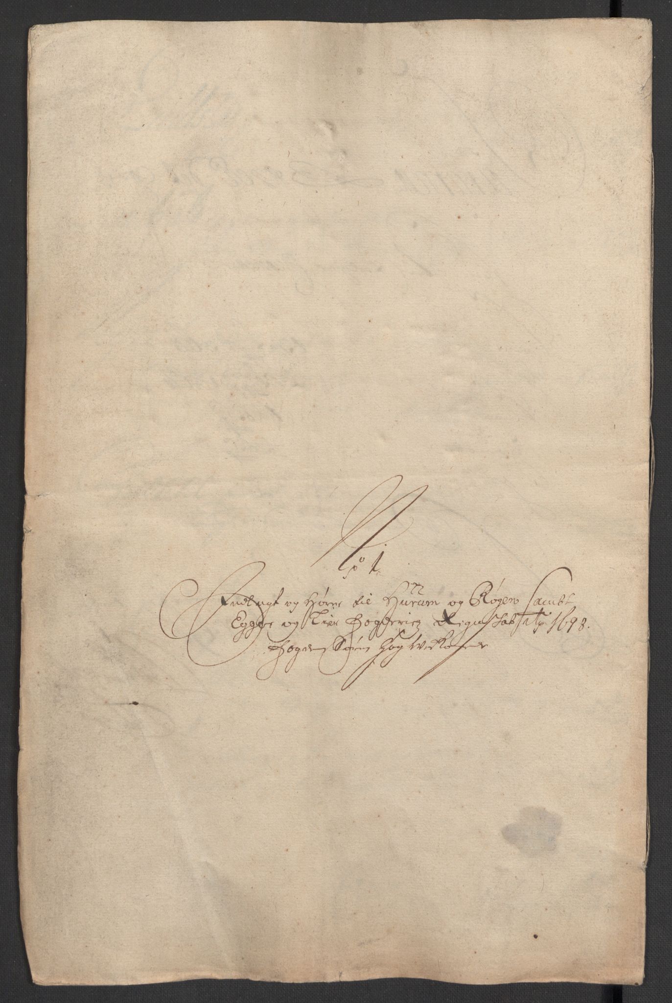 Rentekammeret inntil 1814, Reviderte regnskaper, Fogderegnskap, AV/RA-EA-4092/R30/L1696: Fogderegnskap Hurum, Røyken, Eiker og Lier, 1698-1699, p. 15