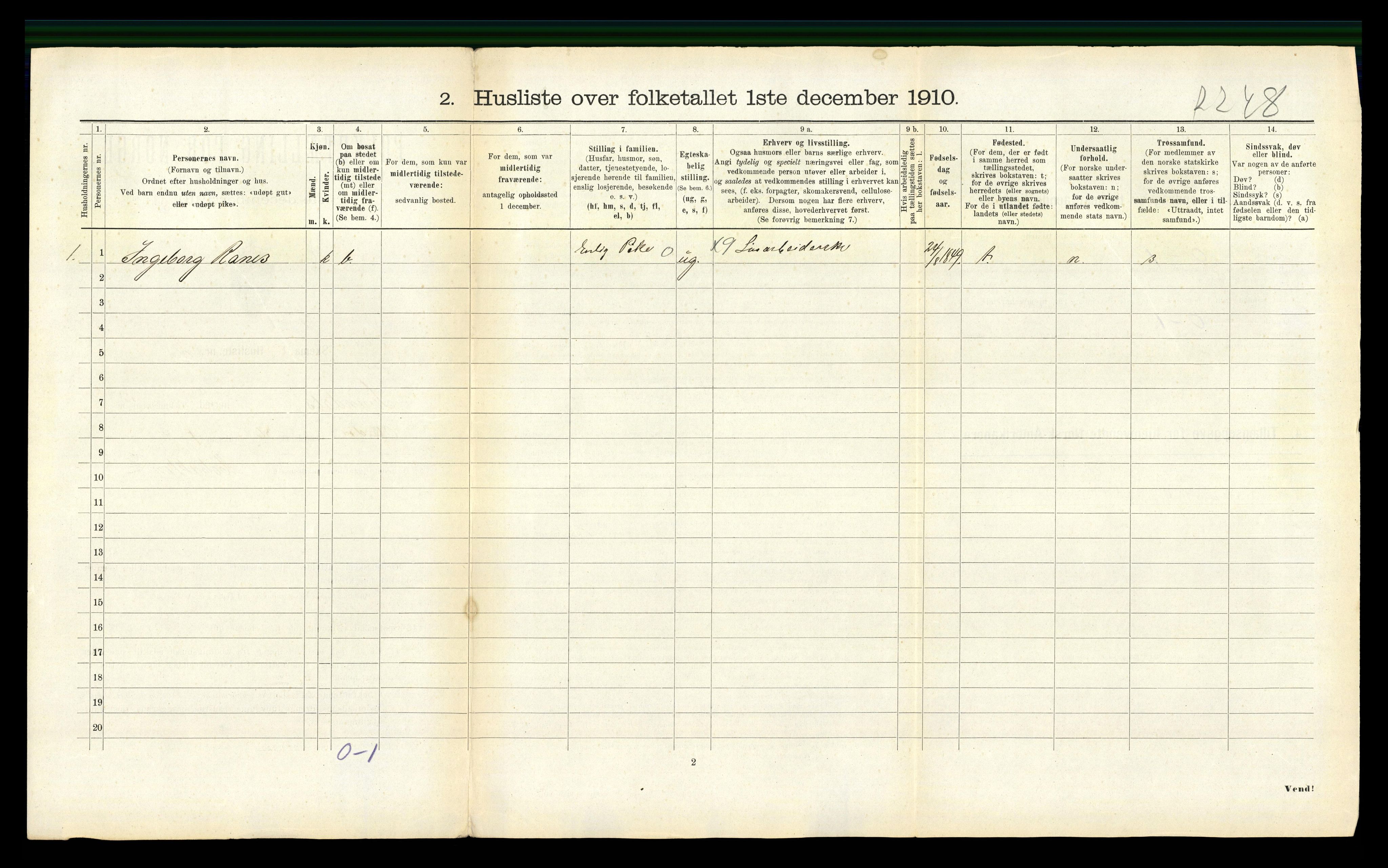 RA, 1910 census for Surnadal, 1910, p. 784