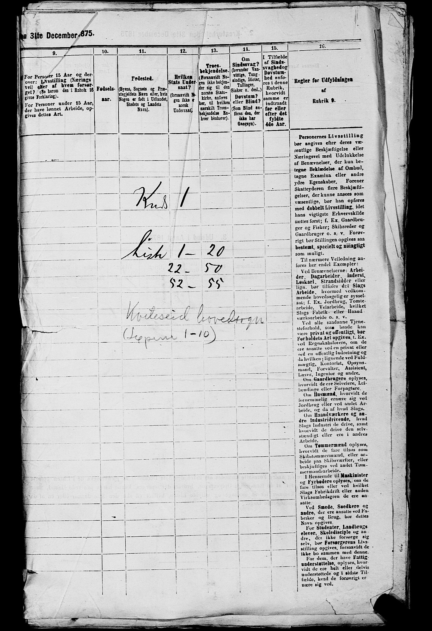 SAKO, 1875 census for 0829P Kviteseid, 1875, p. 58