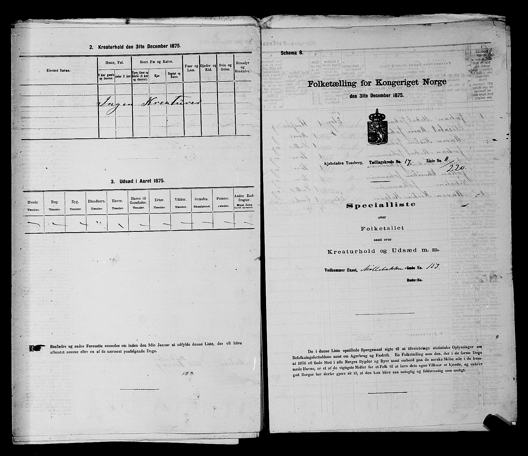 SAKO, 1875 census for 0705P Tønsberg, 1875, p. 544