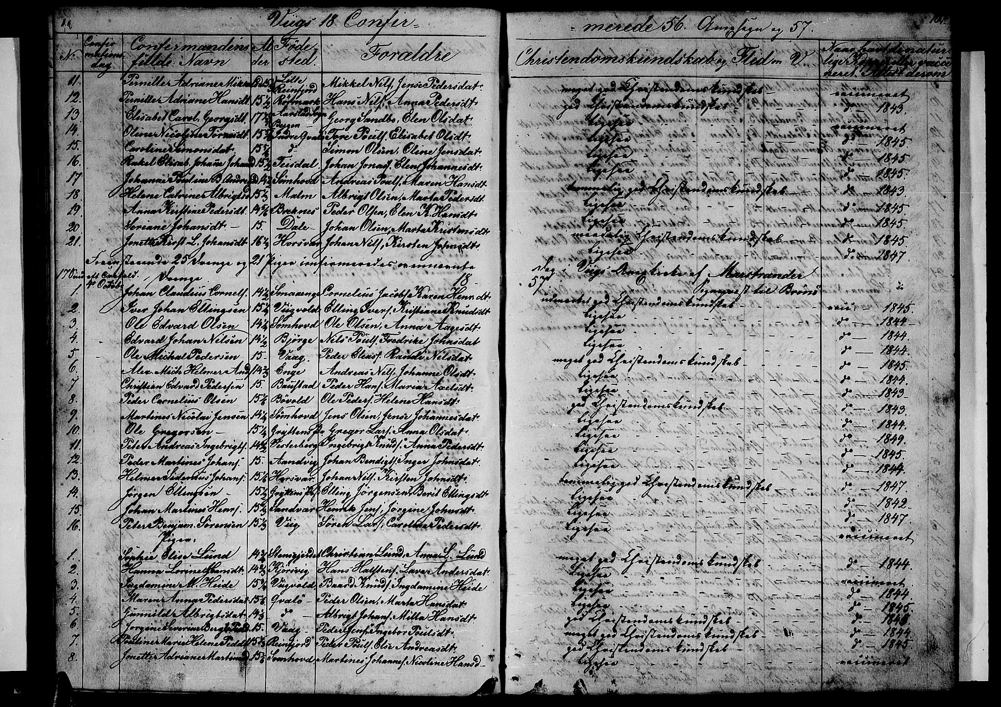 Ministerialprotokoller, klokkerbøker og fødselsregistre - Nordland, SAT/A-1459/812/L0187: Parish register (copy) no. 812C05, 1850-1883, p. 107