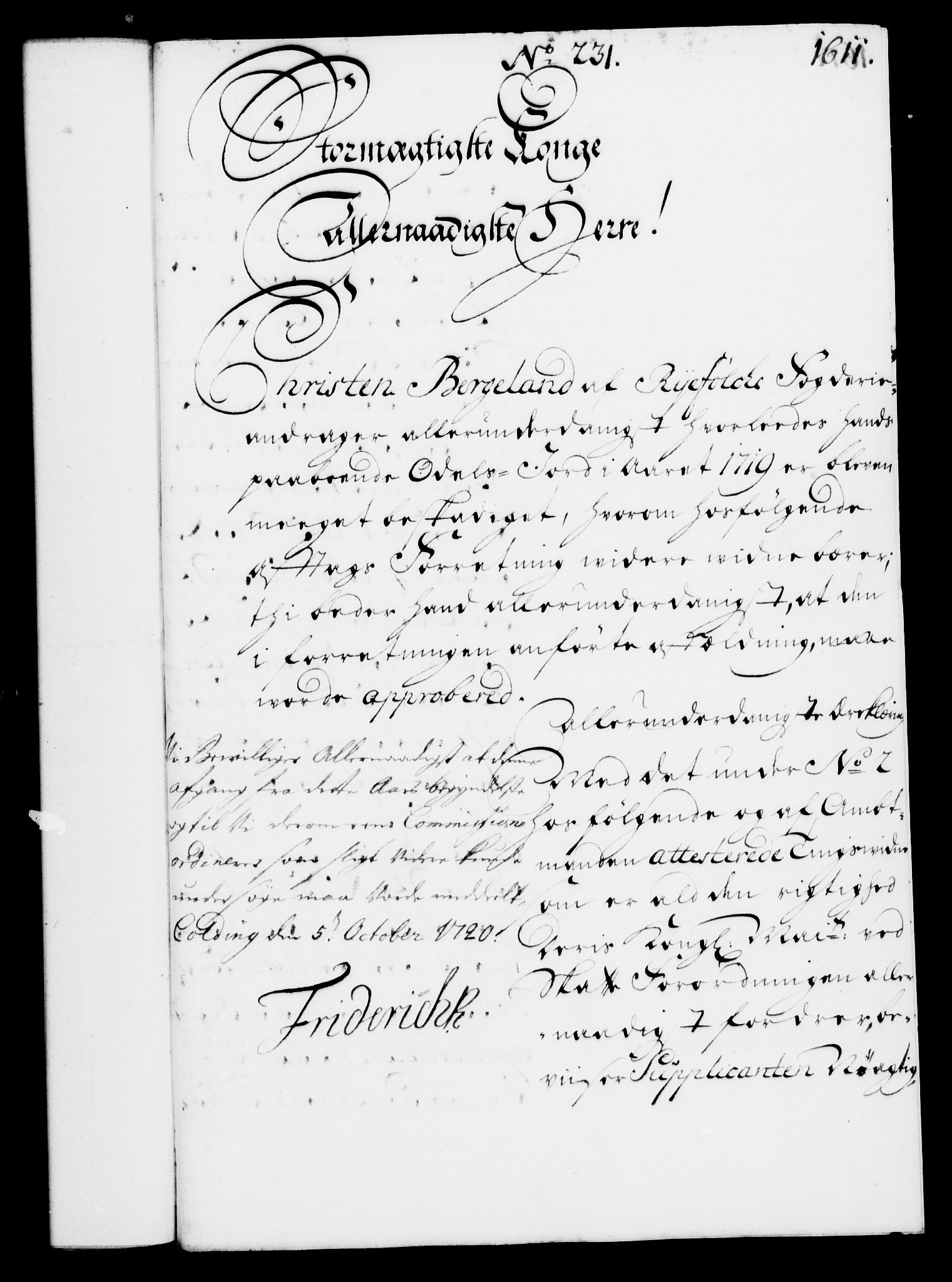 Rentekammeret, Kammerkanselliet, RA/EA-3111/G/Gf/Gfa/L0003: Norsk relasjons- og resolusjonsprotokoll (merket RK 52.3), 1720, p. 588