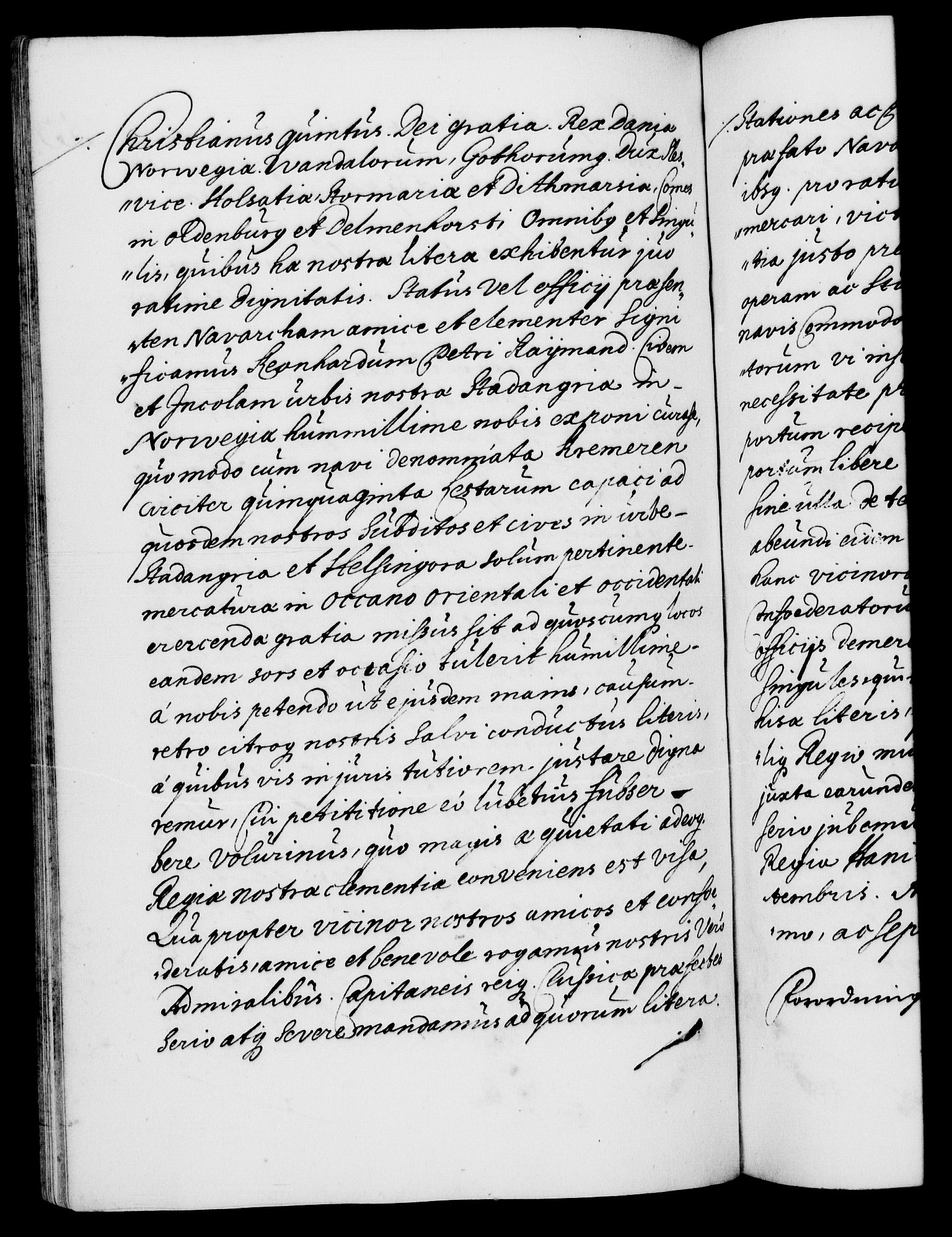 Danske Kanselli 1572-1799, AV/RA-EA-3023/F/Fc/Fca/Fcaa/L0011: Norske registre (mikrofilm), 1670-1673, p. 253b