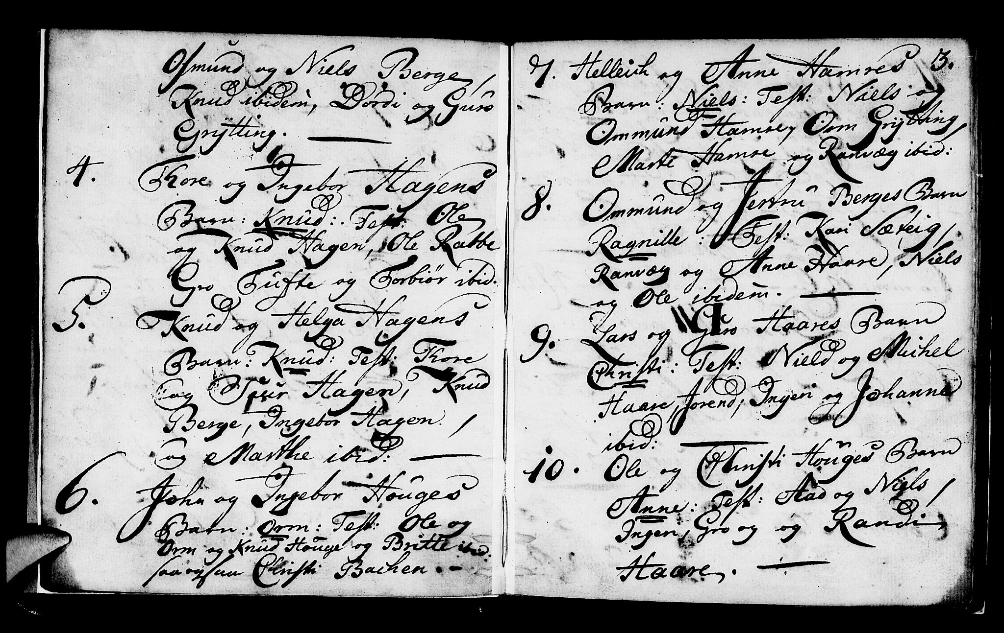 Røldal sokneprestembete, SAB/A-100247: Parish register (official) no. A 1, 1780-1816, p. 3