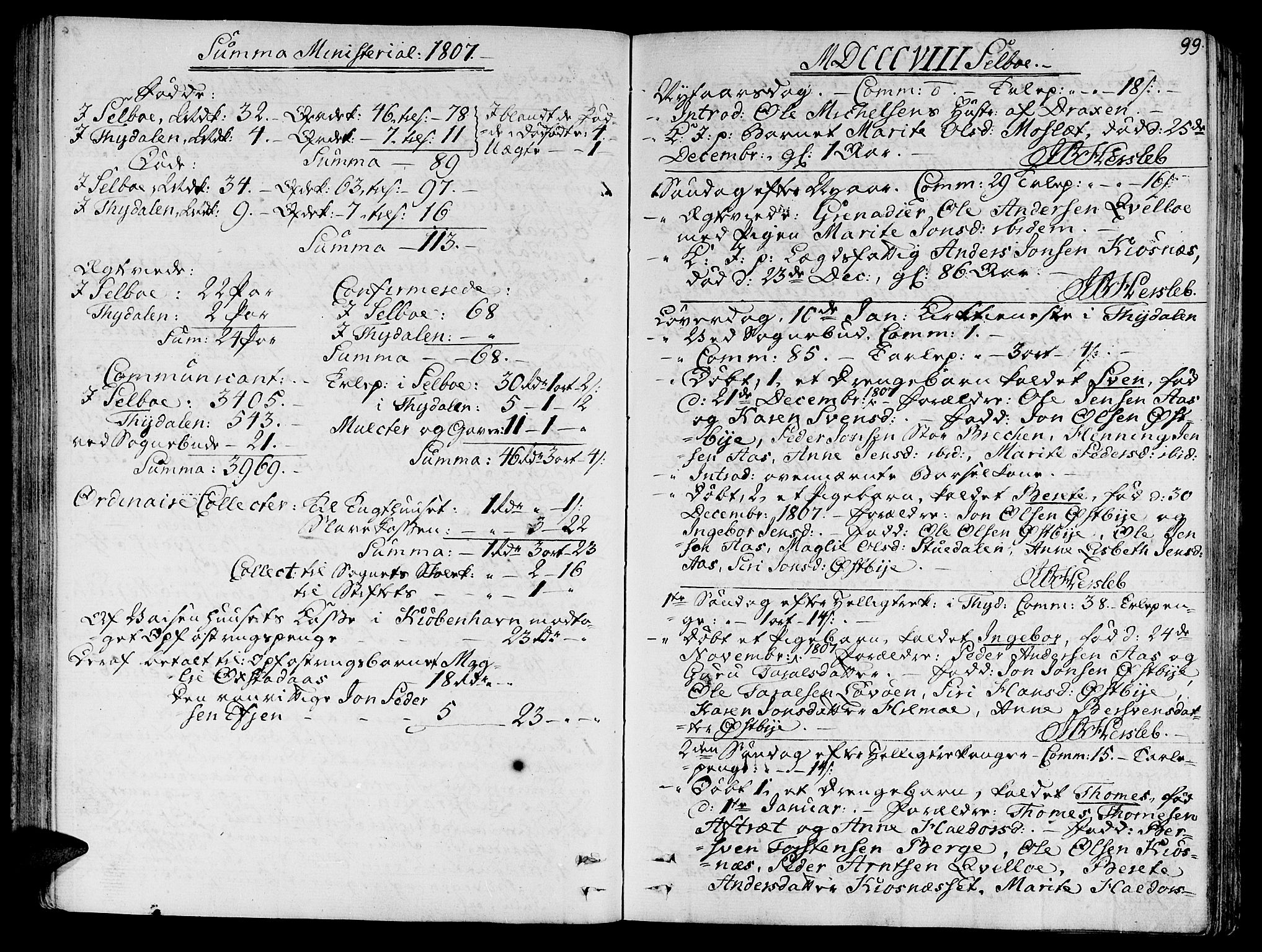 Ministerialprotokoller, klokkerbøker og fødselsregistre - Sør-Trøndelag, SAT/A-1456/695/L1140: Parish register (official) no. 695A03, 1801-1815, p. 99